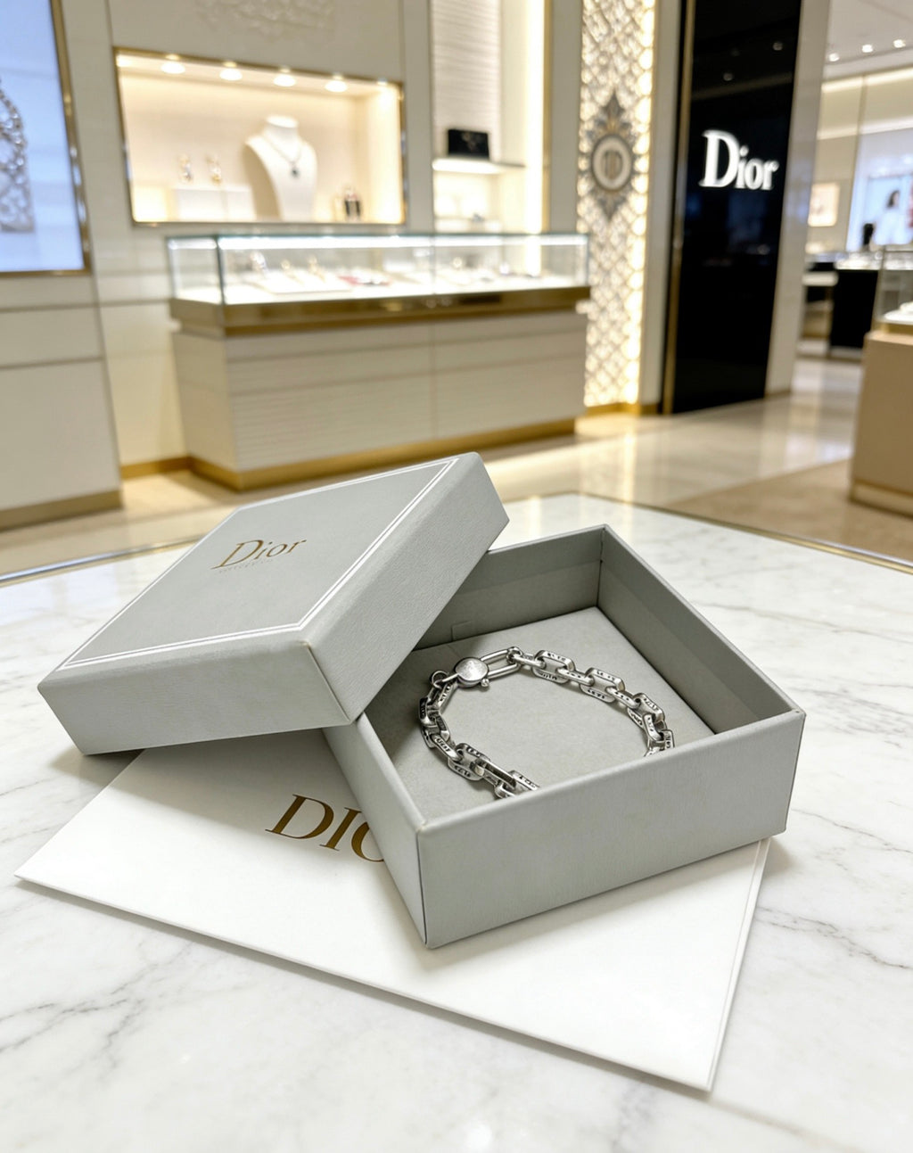 Dior Light Silver-Tone Link Bracelet - product image 4