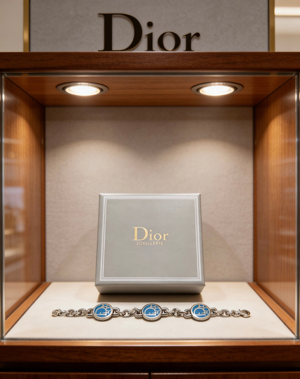 Dior Blue Medallion Chain Bracelet - product image 3