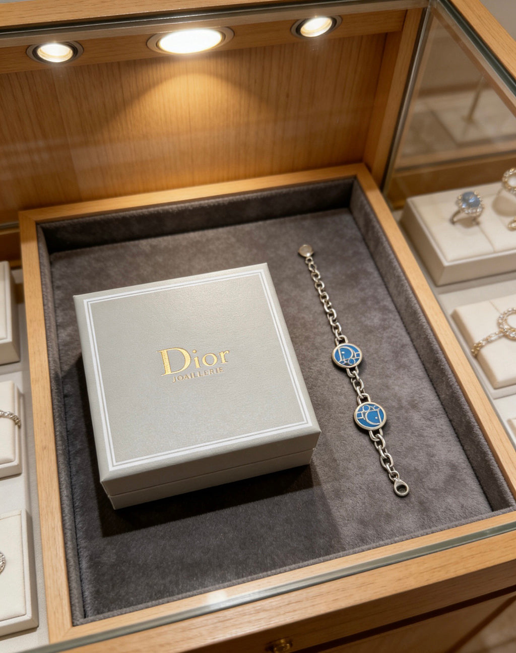 Dior Blue Medallion Chain Bracelet - product image 2