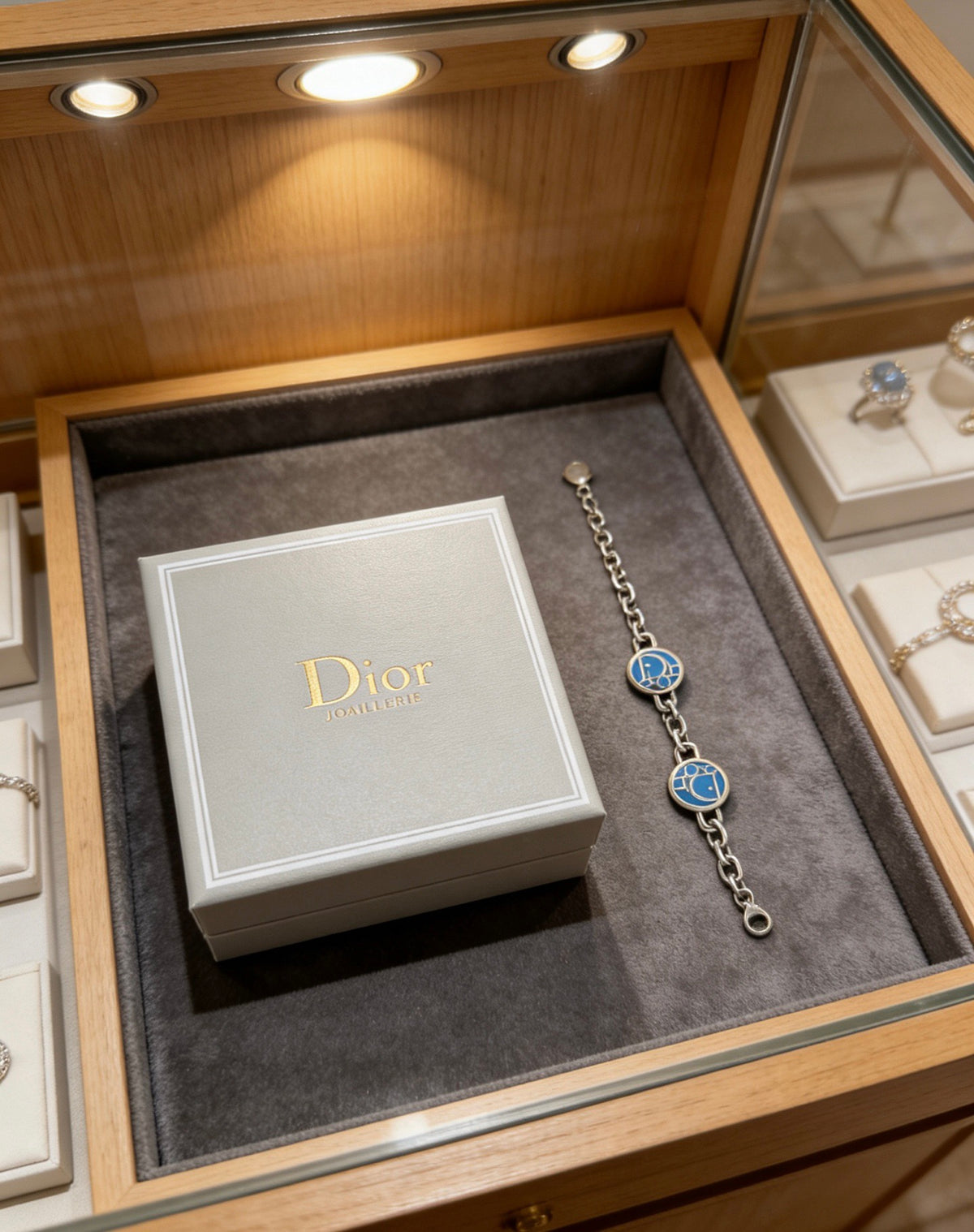 Dior Blue Medallion Chain Bracelet - product image 2