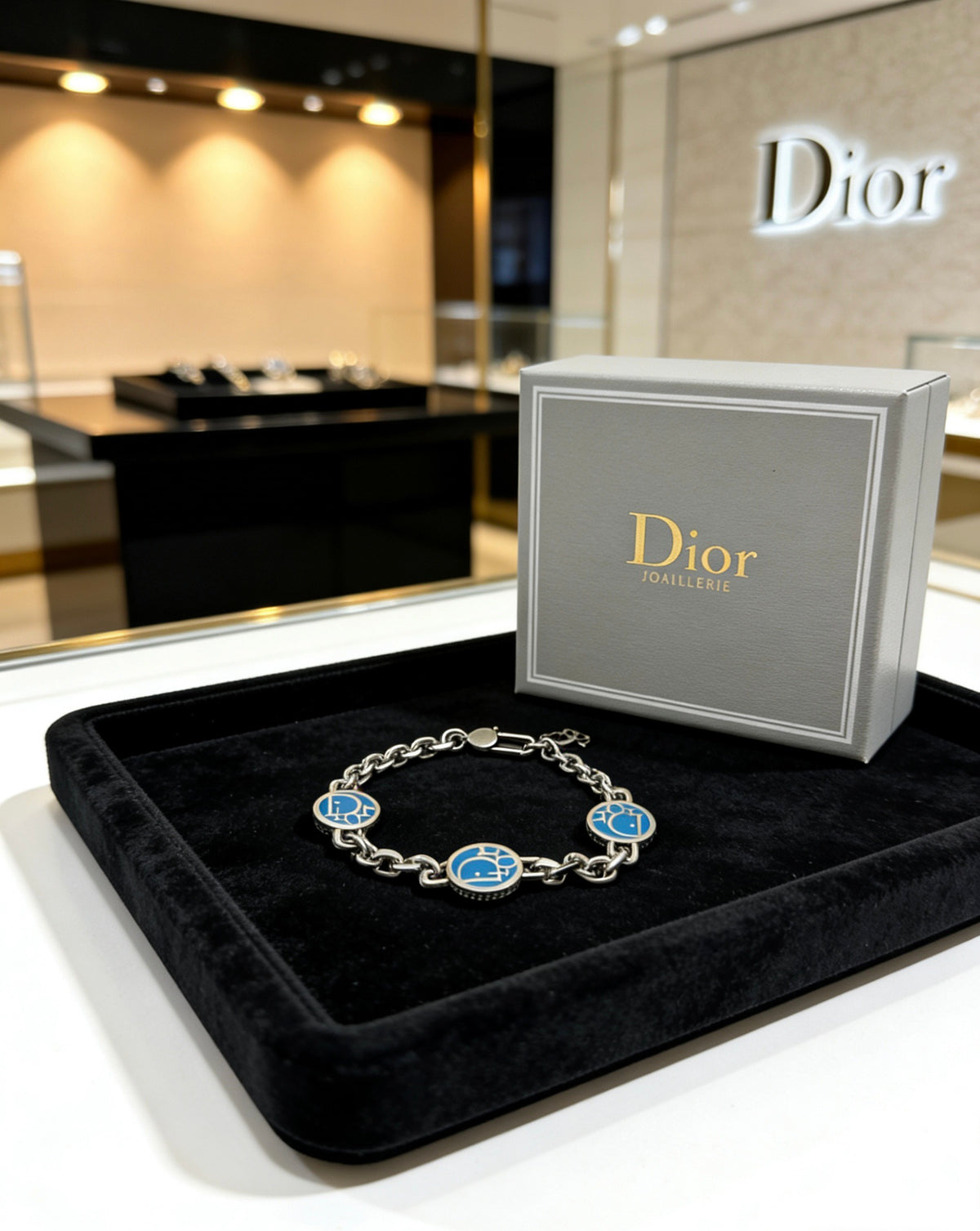 Dior Blue Medallion Chain Bracelet - product image 7
