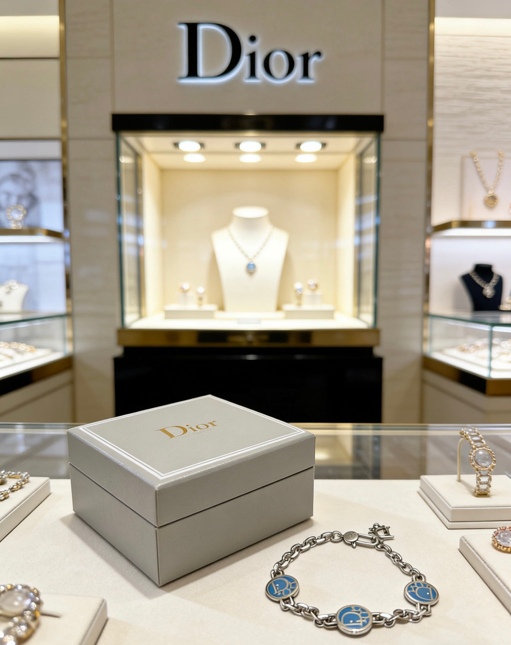 Dior Blue Medallion Chain Bracelet - product image 5