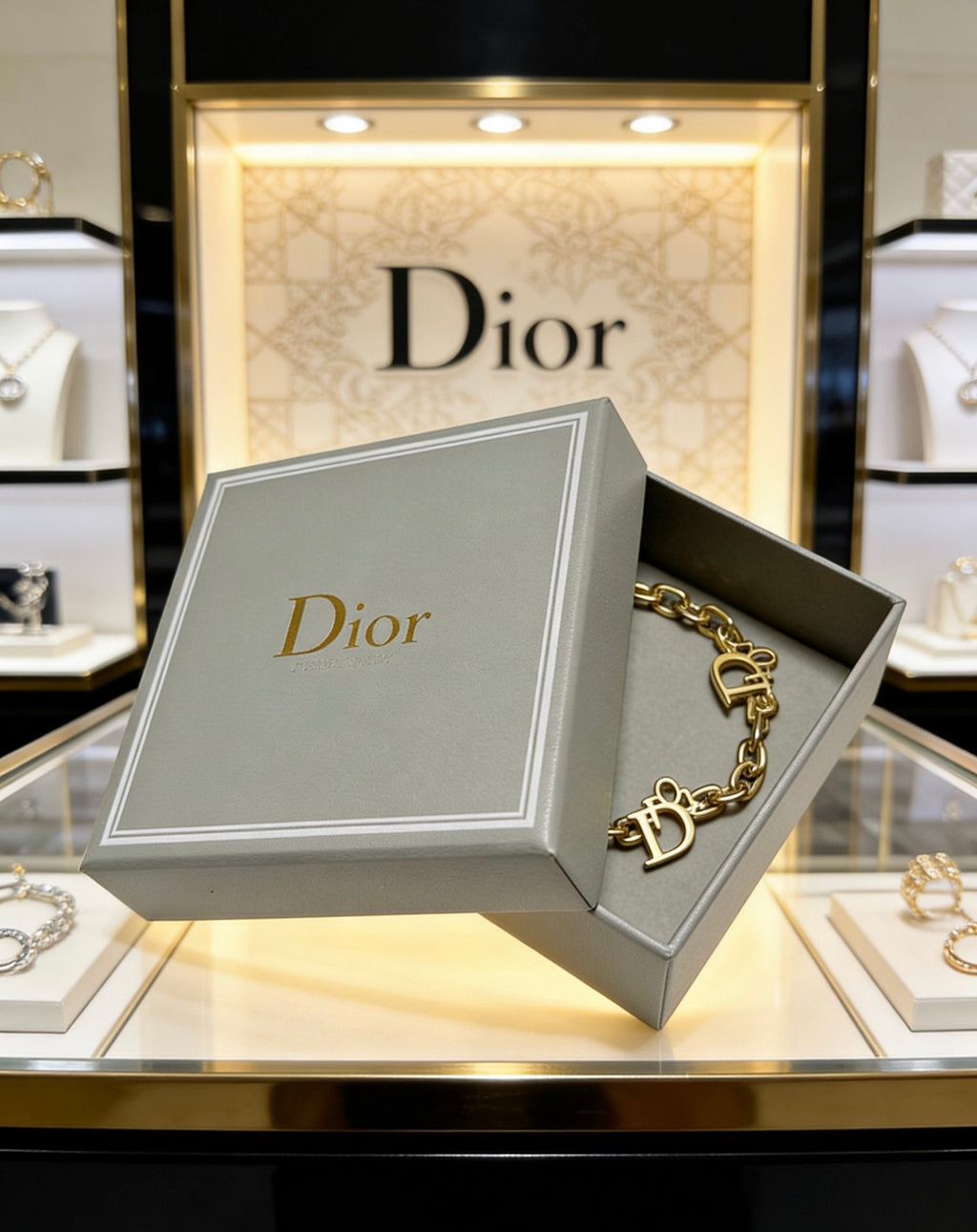 Dior Gold-Tone Ornamental Chain Bracelet - product image 4