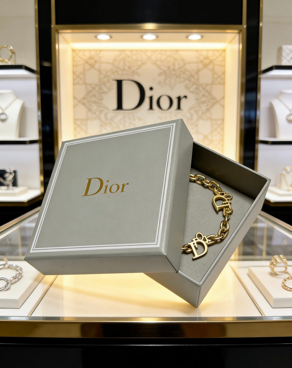 Dior Gold-Tone Ornamental Chain Bracelet - product image 4