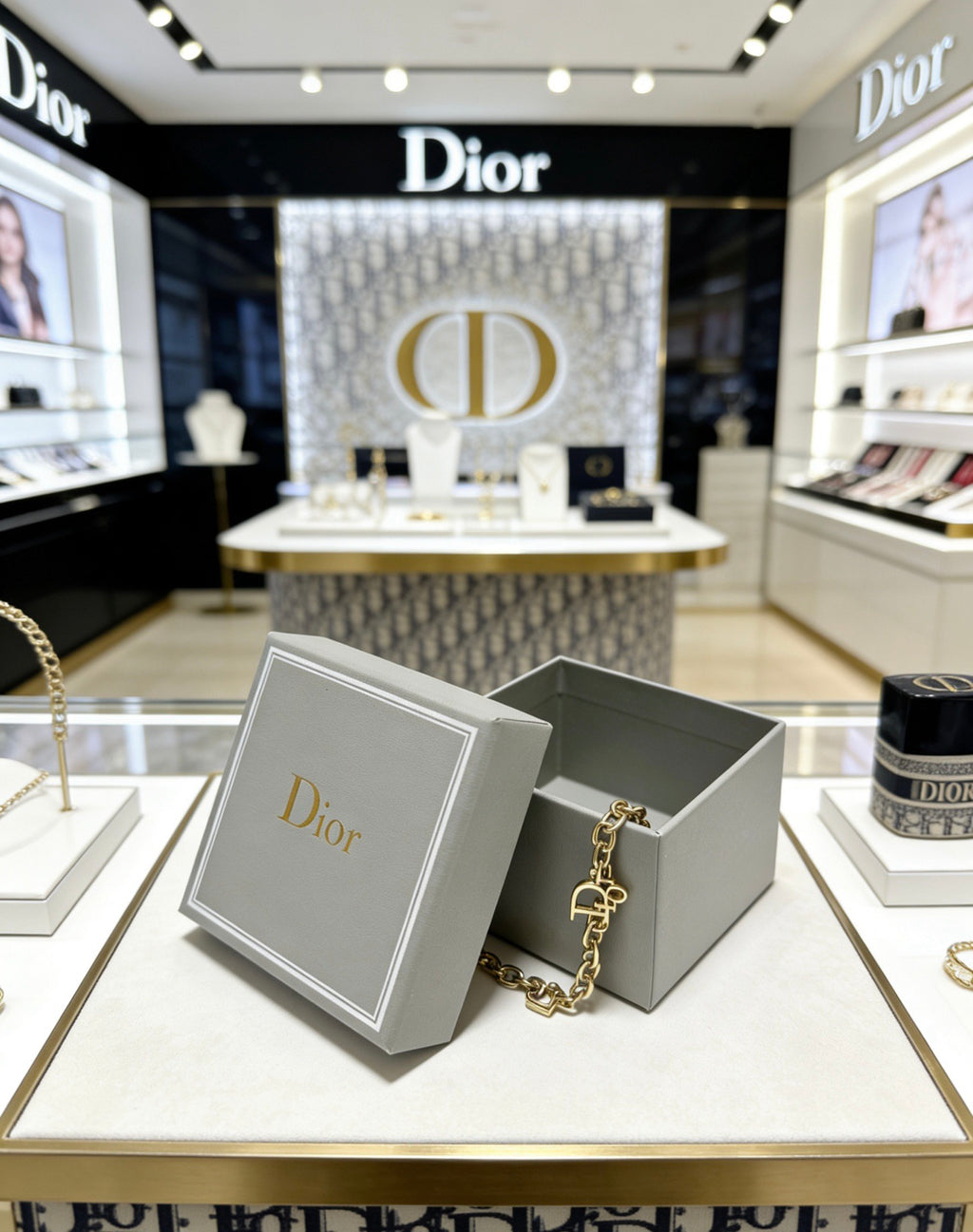 Dior Gold-Tone Ornamental Chain Bracelet - product image 2