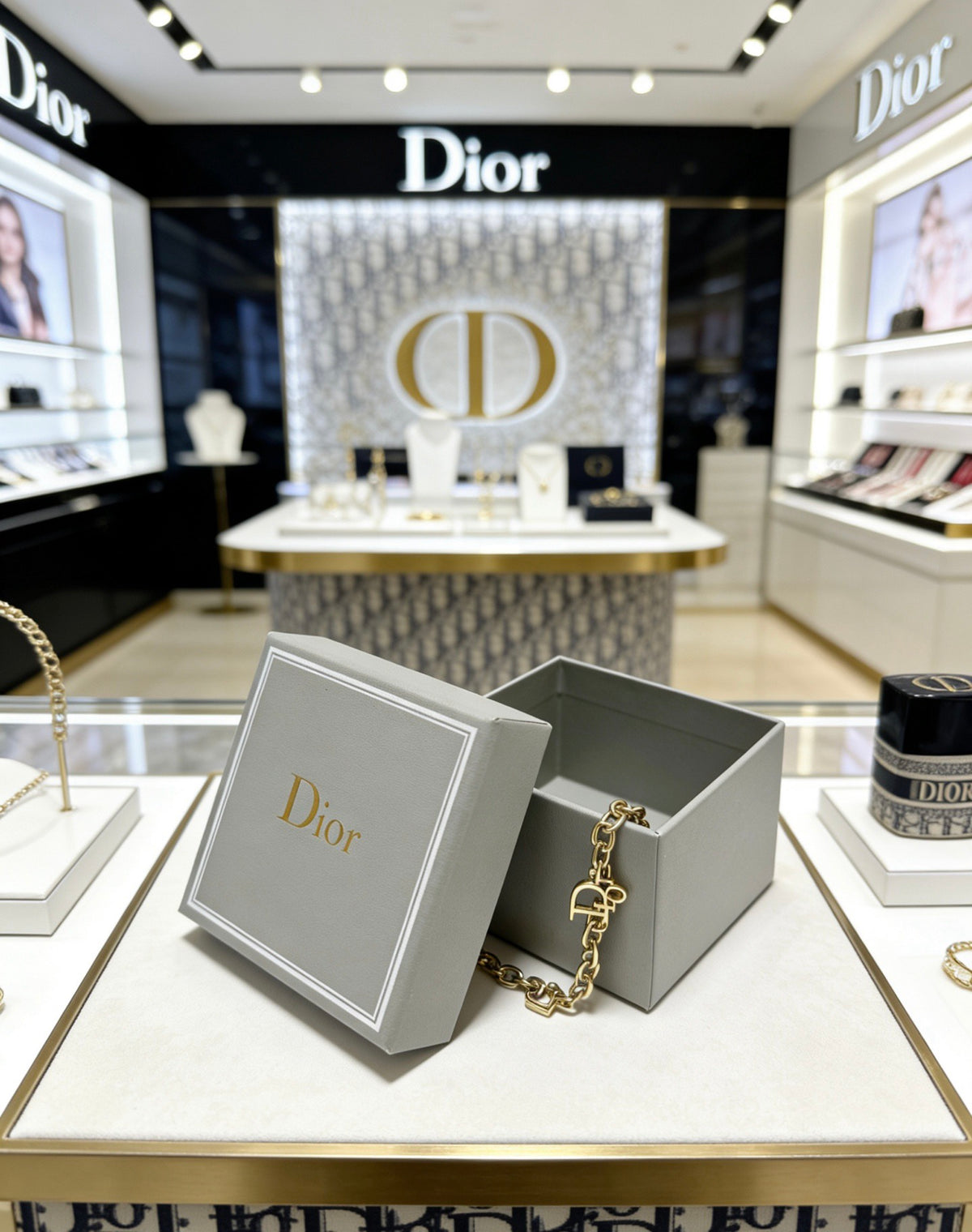 Dior Gold-Tone Ornamental Chain Bracelet - product image 2