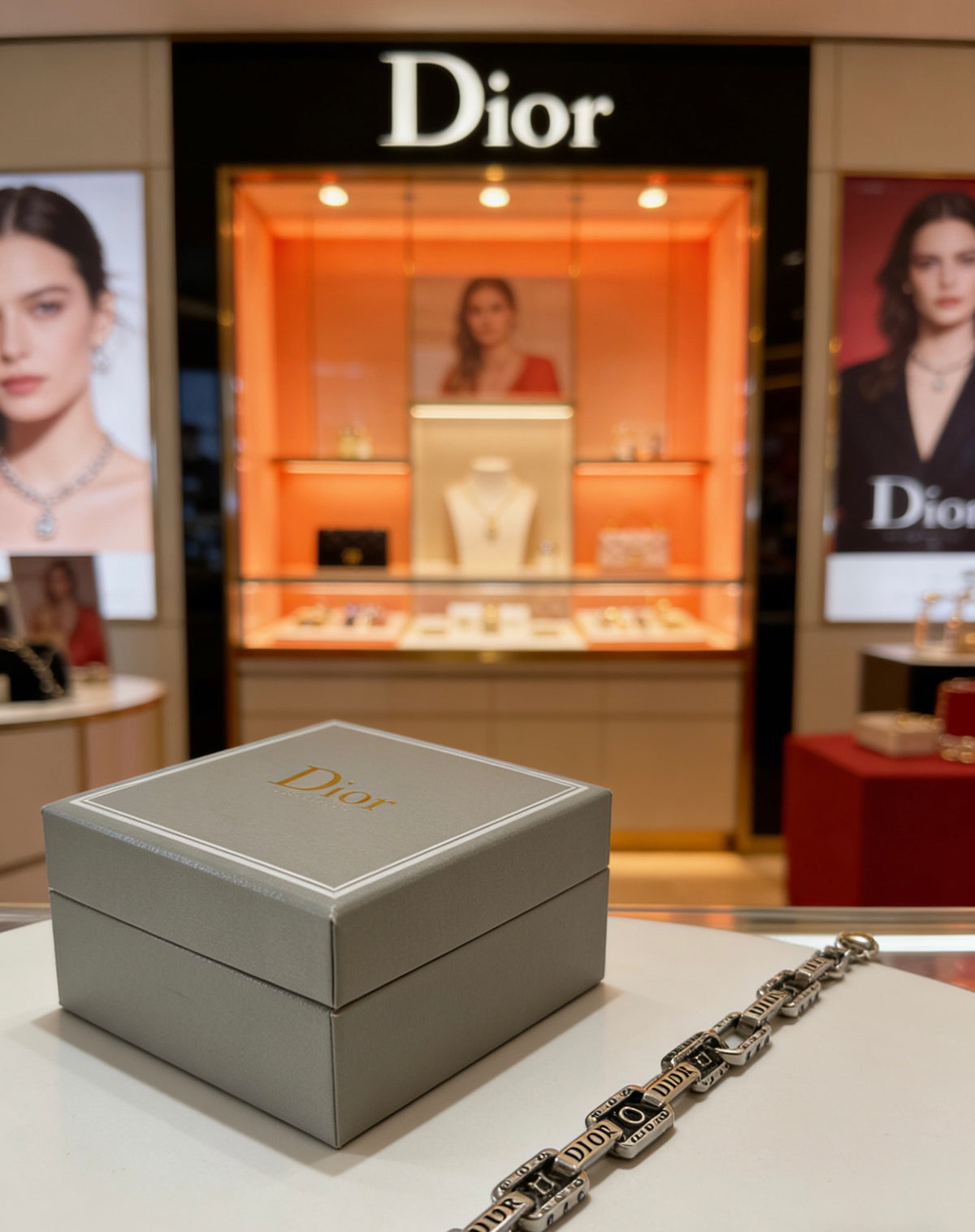 Dior Dark Rectangular-Link Bracelet - product image 2