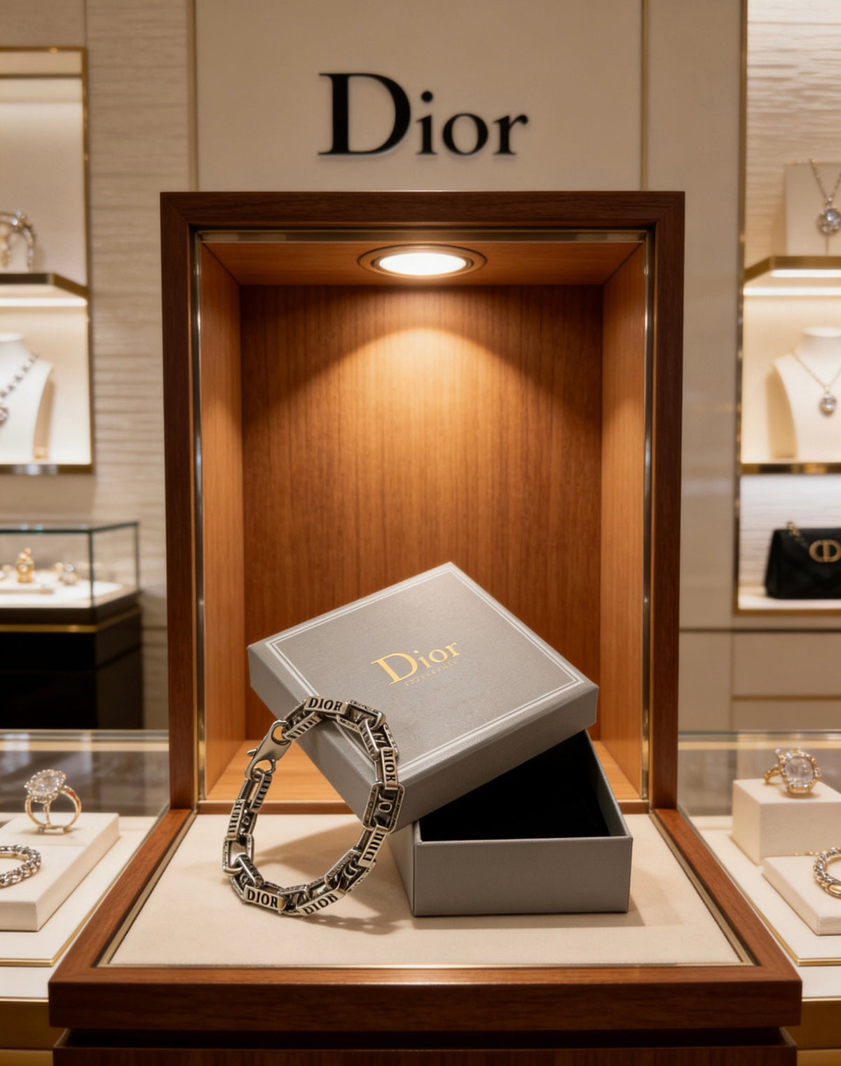 Dior Dark Rectangular-Link Bracelet - product image 4