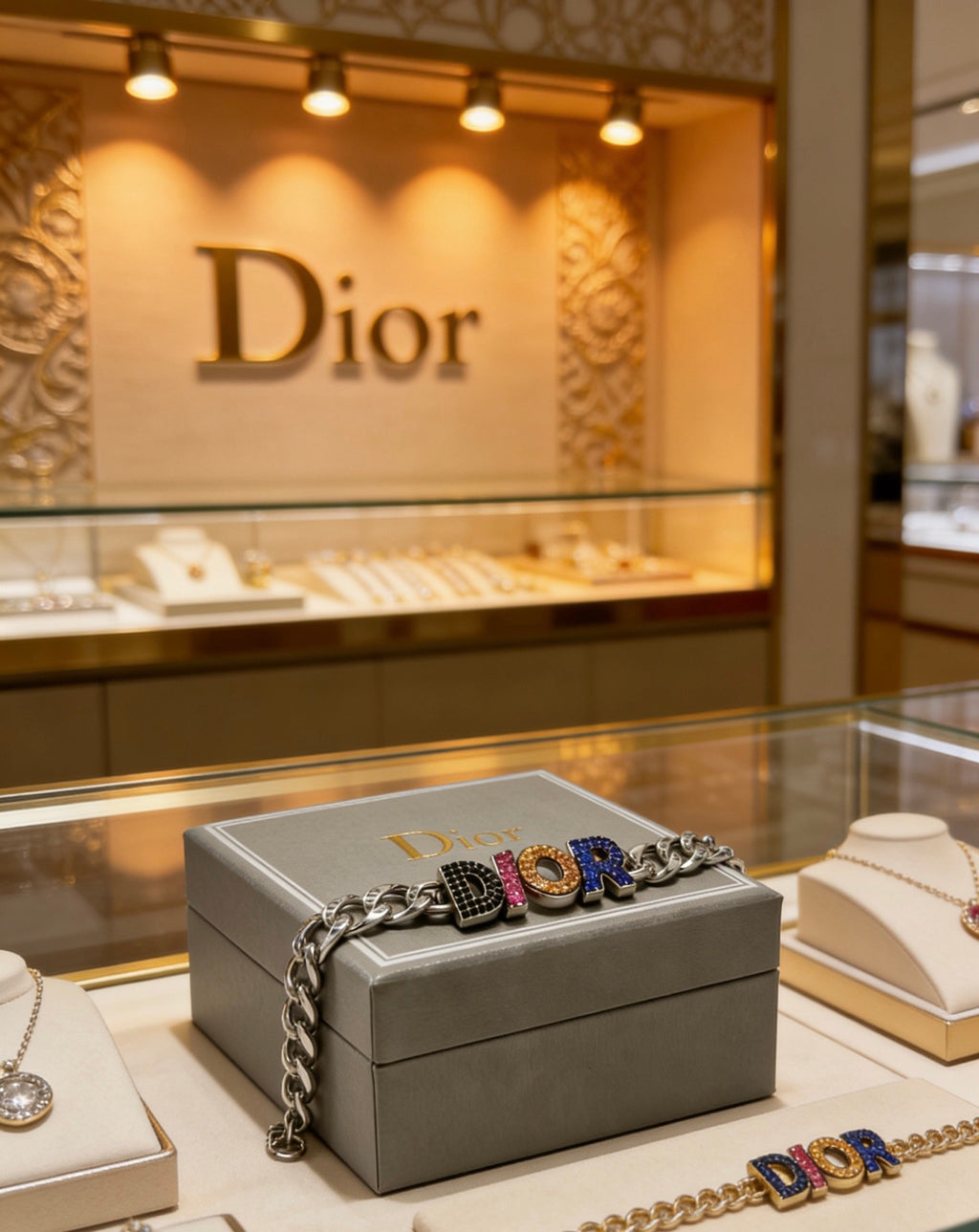 Dior Multicolor Medallion Chain Bracelet - product image 3