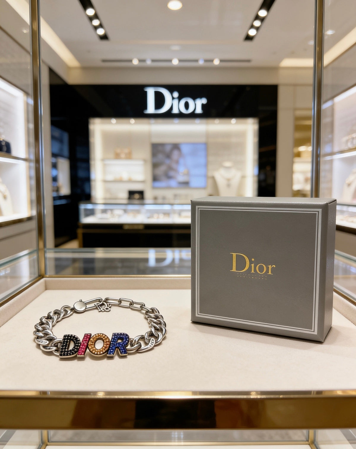 Dior Multicolor Medallion Chain Bracelet - product image 6