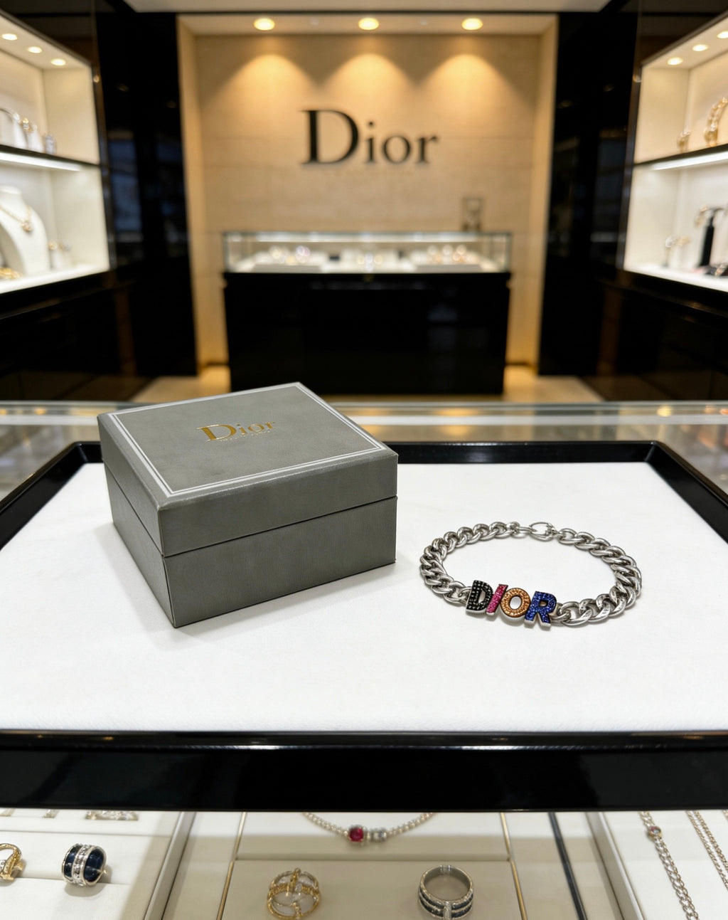 Dior Multicolor Medallion Chain Bracelet - product image 5
