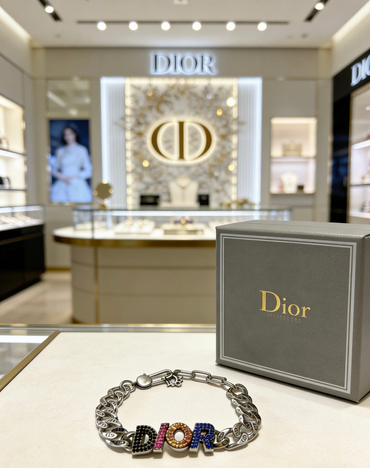 Dior Multicolor Medallion Chain Bracelet - product image 7