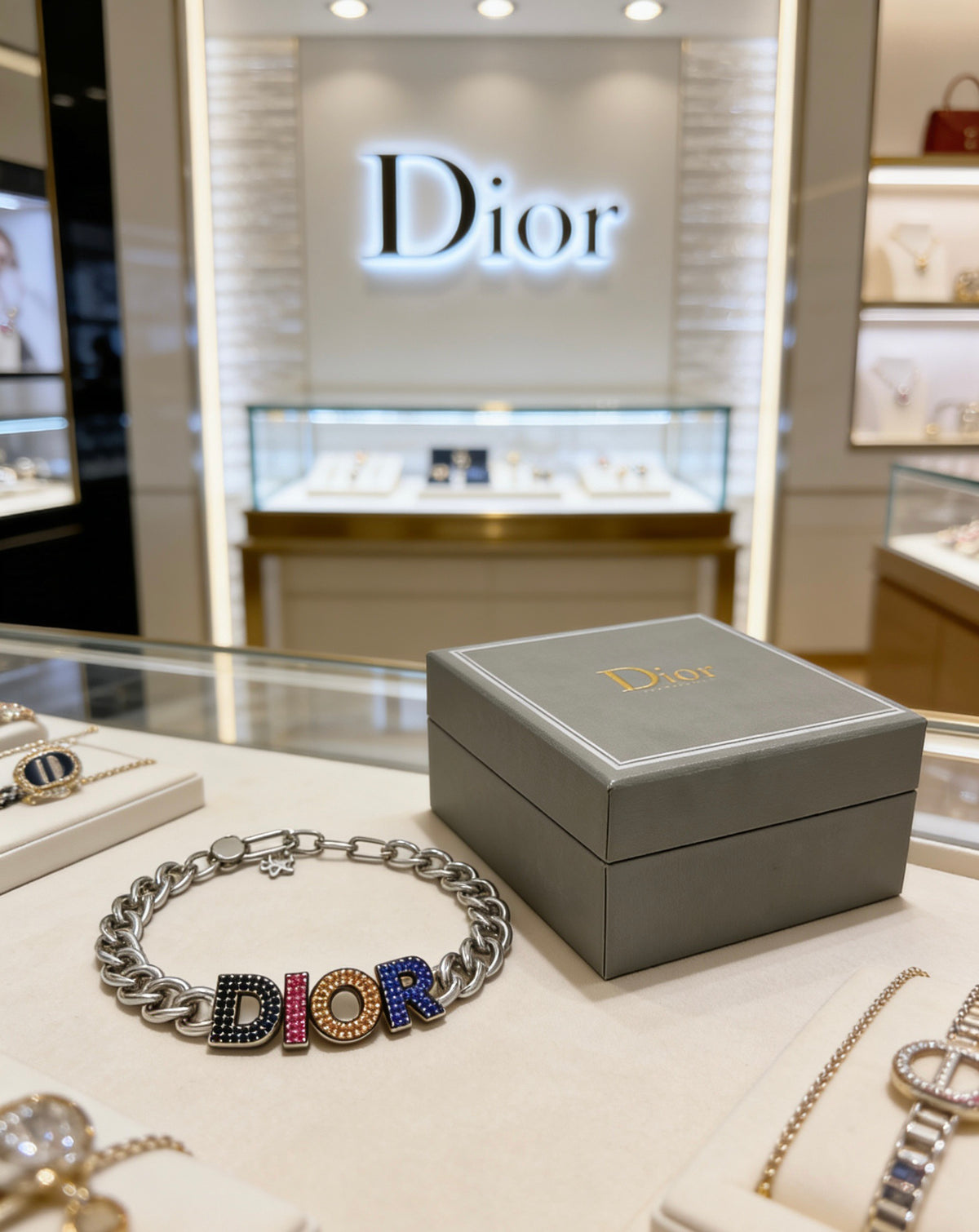Dior Multicolor Medallion Chain Bracelet - product image 2