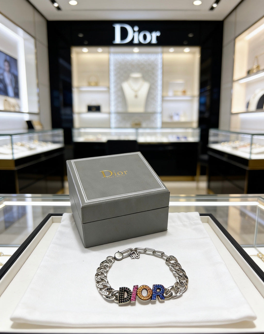 Dior Multicolor Medallion Chain Bracelet - product image 4