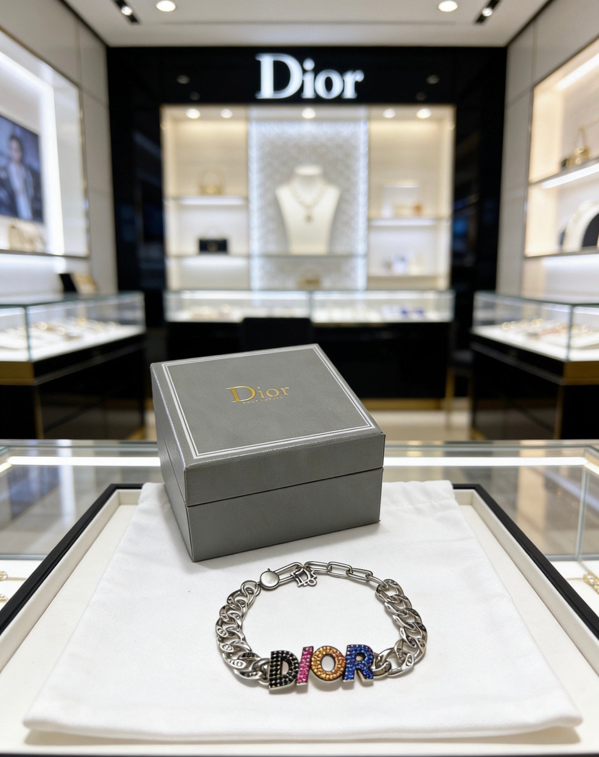 Dior Multicolor Medallion Chain Bracelet - product image 4