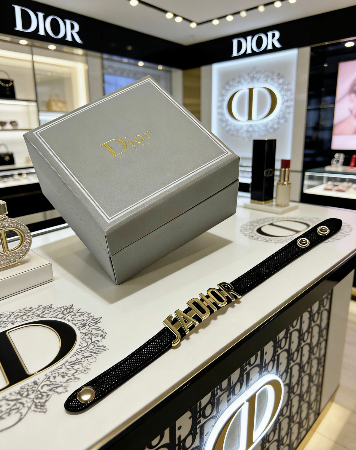 Dior Black Strap Ornamental Bracelet - product image 1