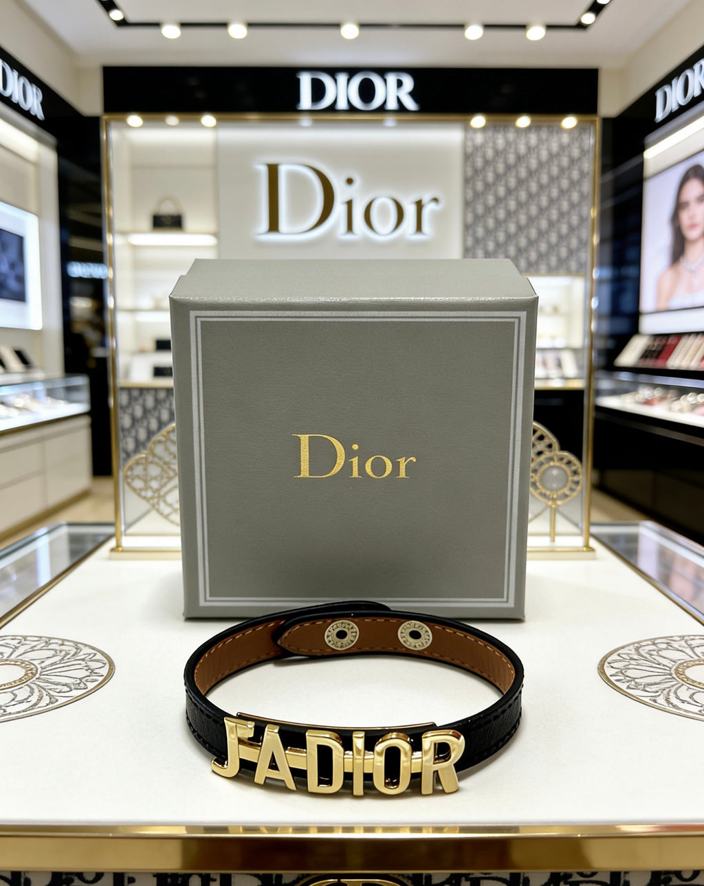 Dior Black Strap Ornamental Bracelet - product image 3