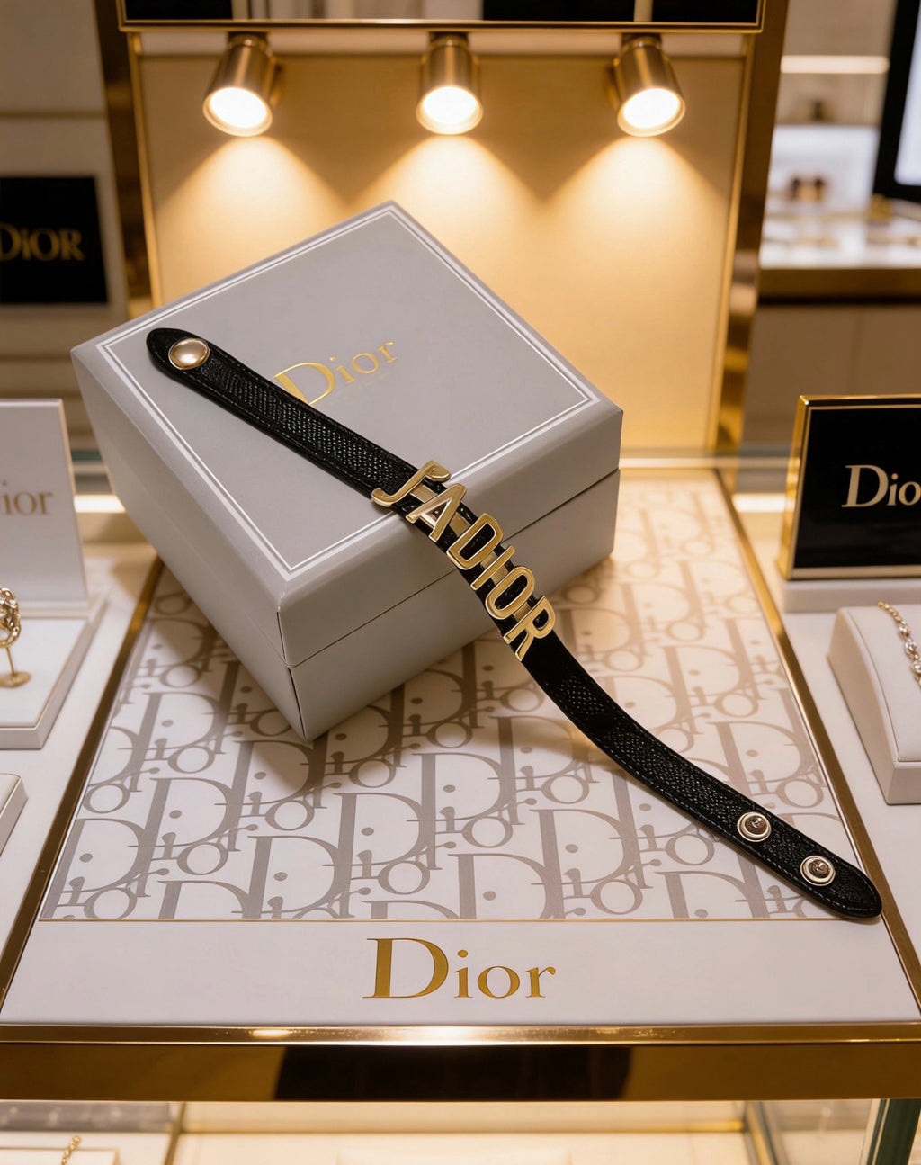 Dior Black Strap Ornamental Bracelet - product image 2
