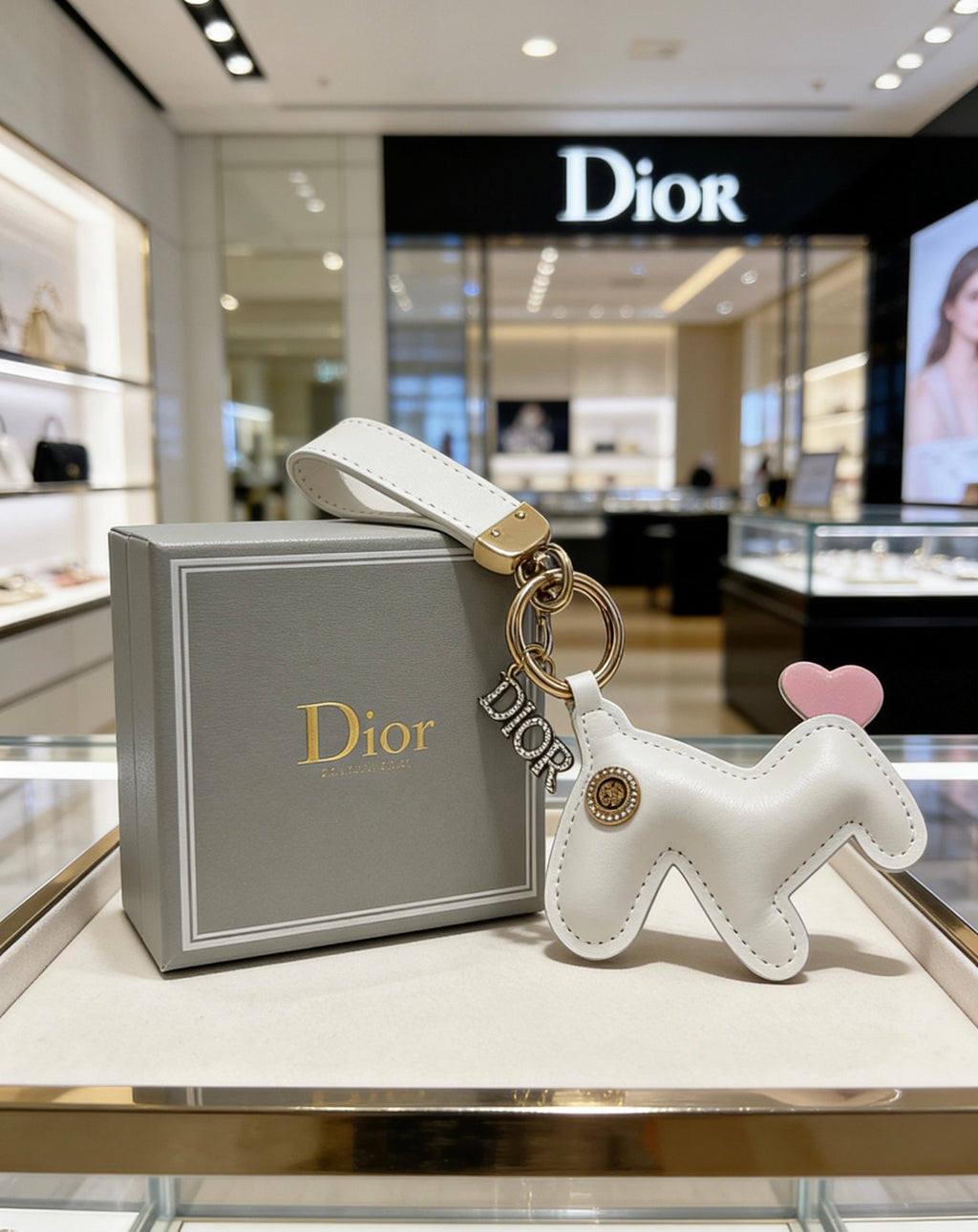 Dior White Character Keychain - product image 5
