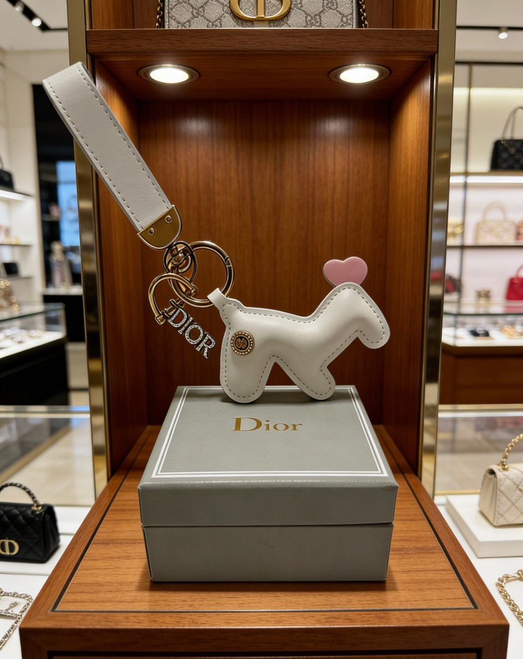Dior White Character Keychain - product image 2