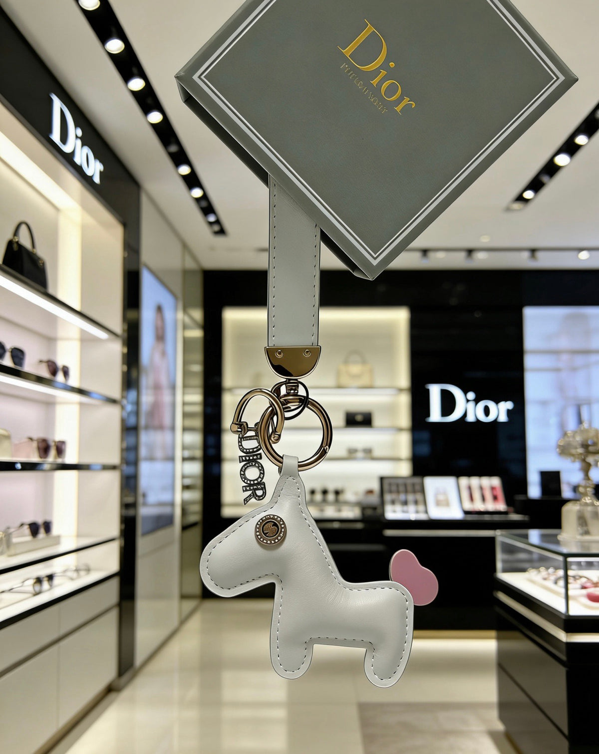 Dior White Character Keychain - product image 1