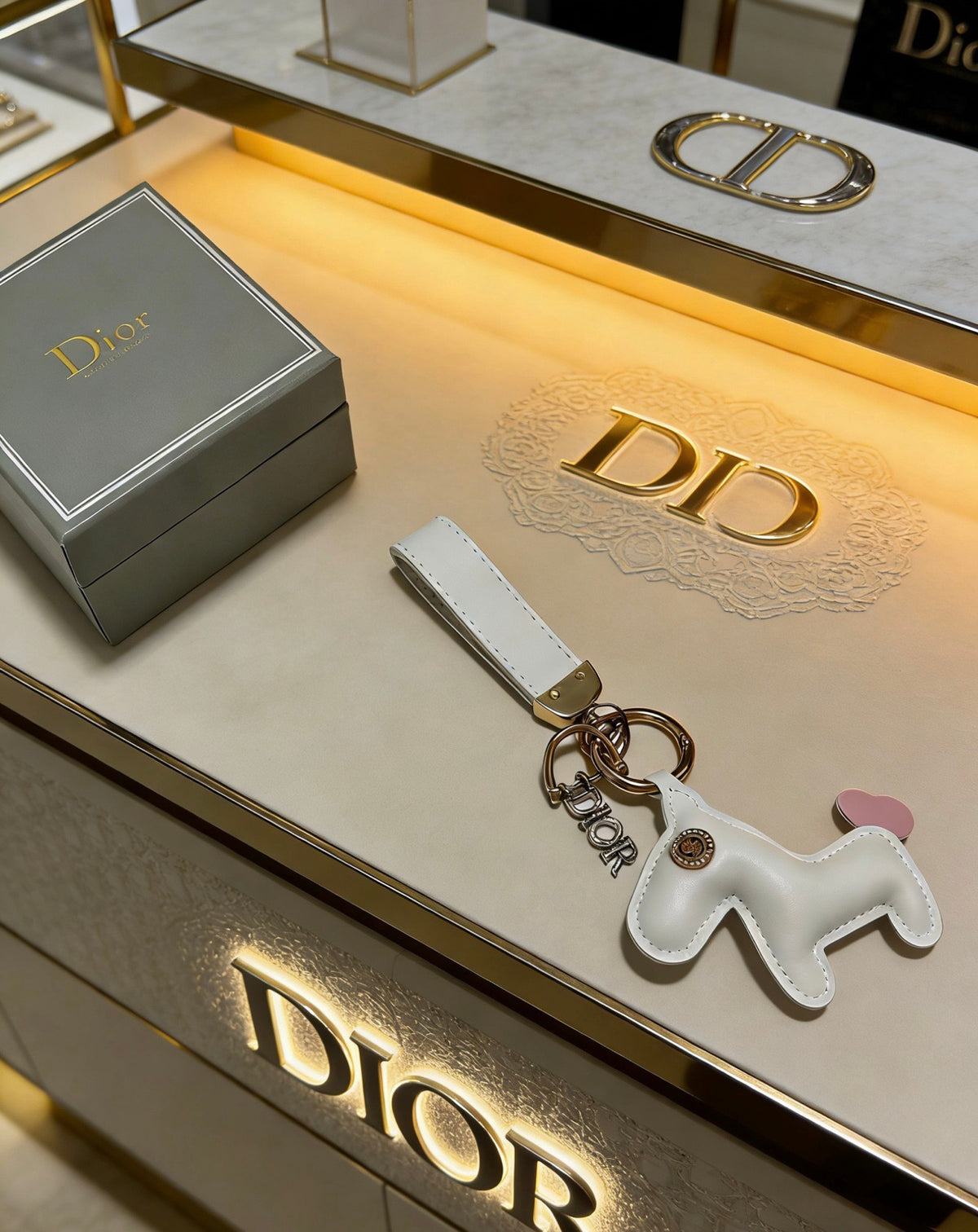 Dior White Character Keychain - product image 3