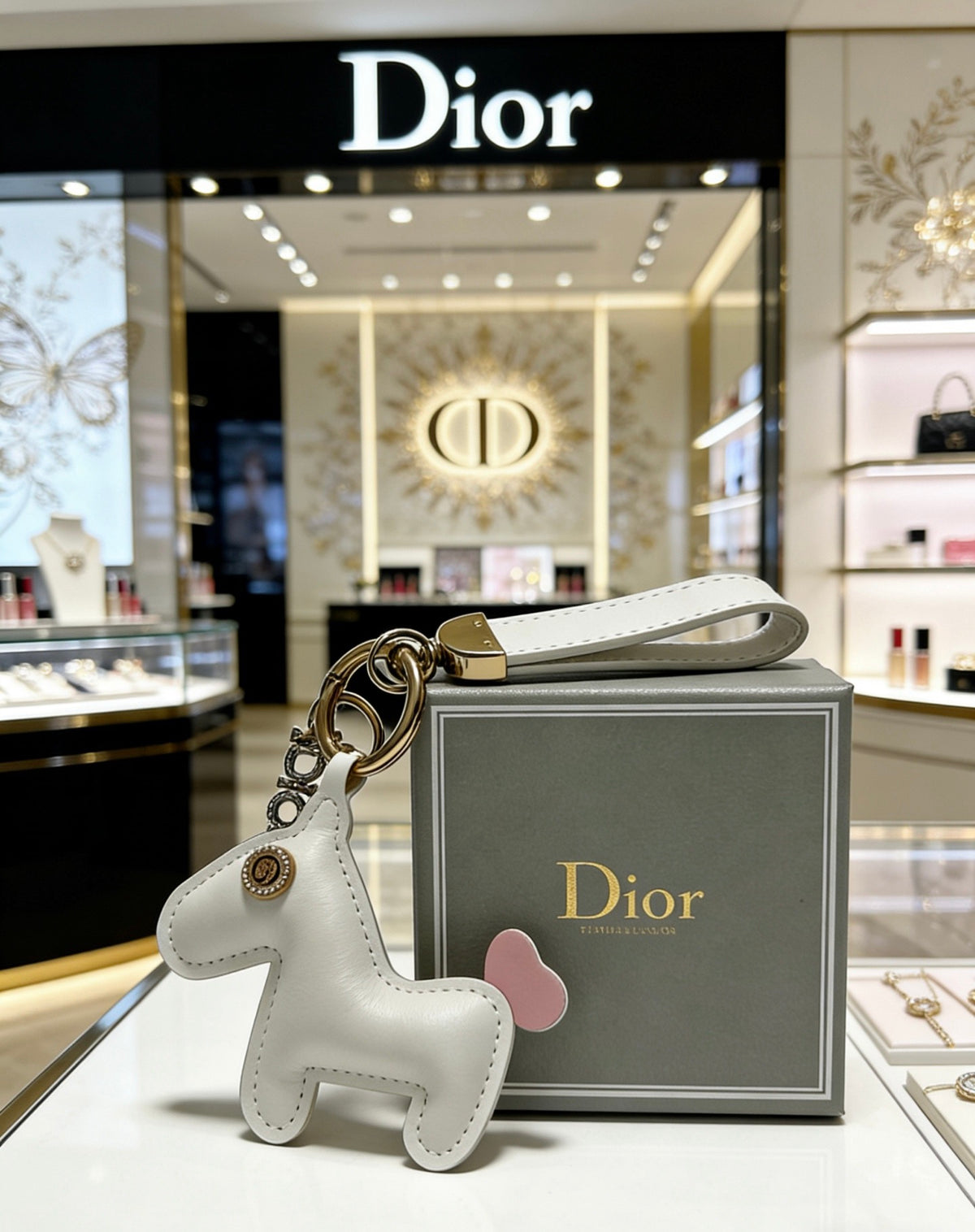 Dior White Character Keychain - product image 4