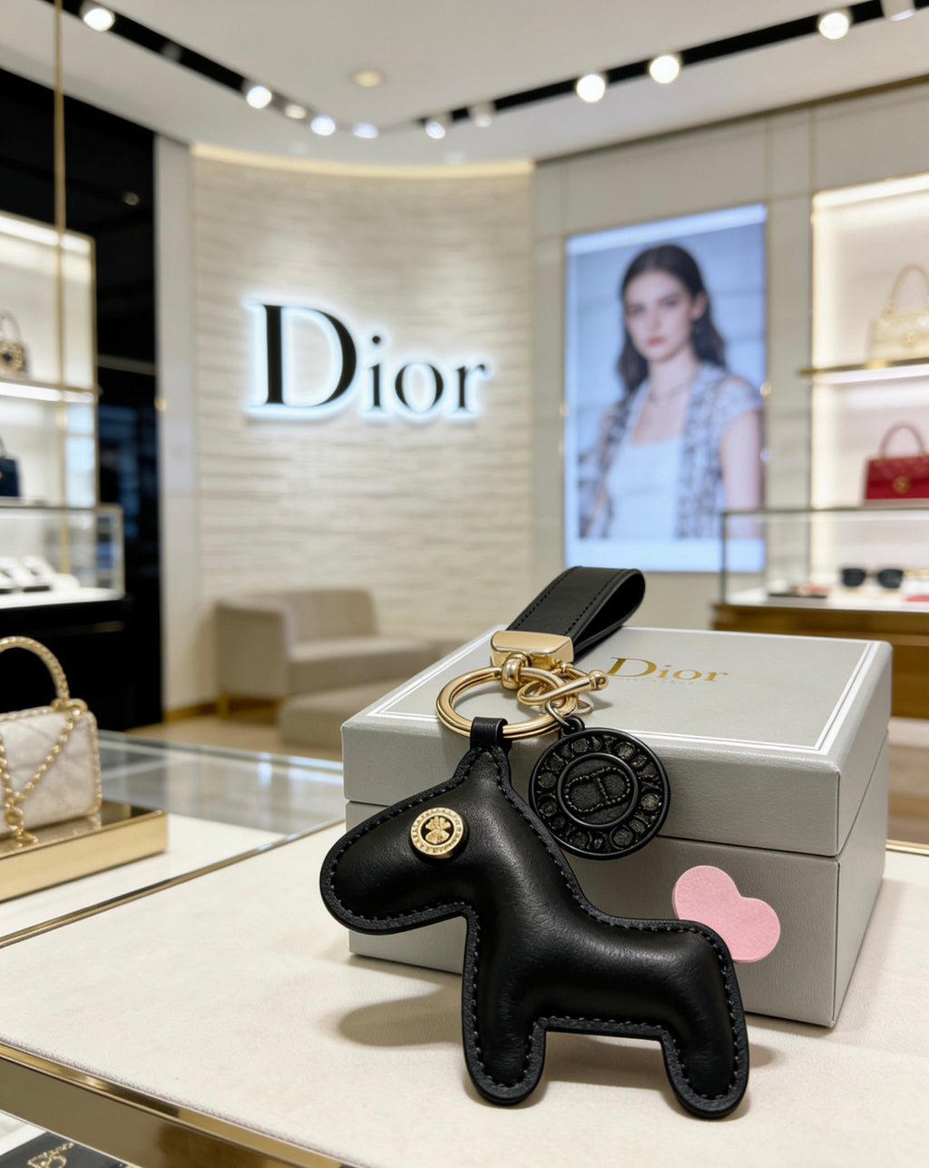 Dior Black Character Keychain - product image 6