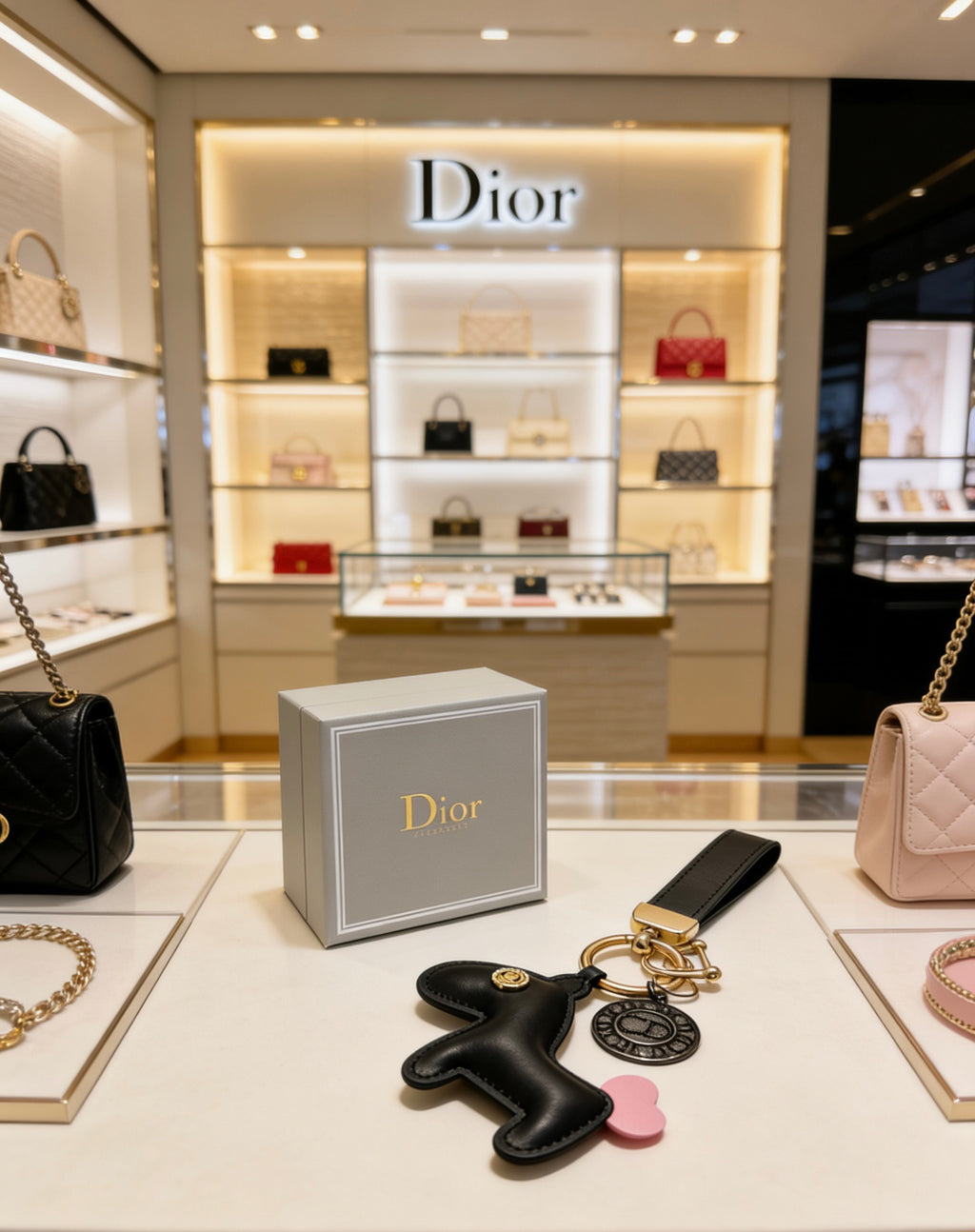 Dior Black Character Keychain - product image 2