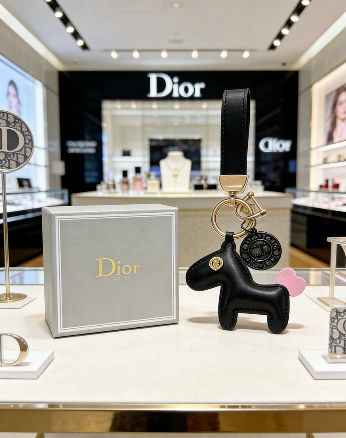 Dior Black Character Keychain - product image 5