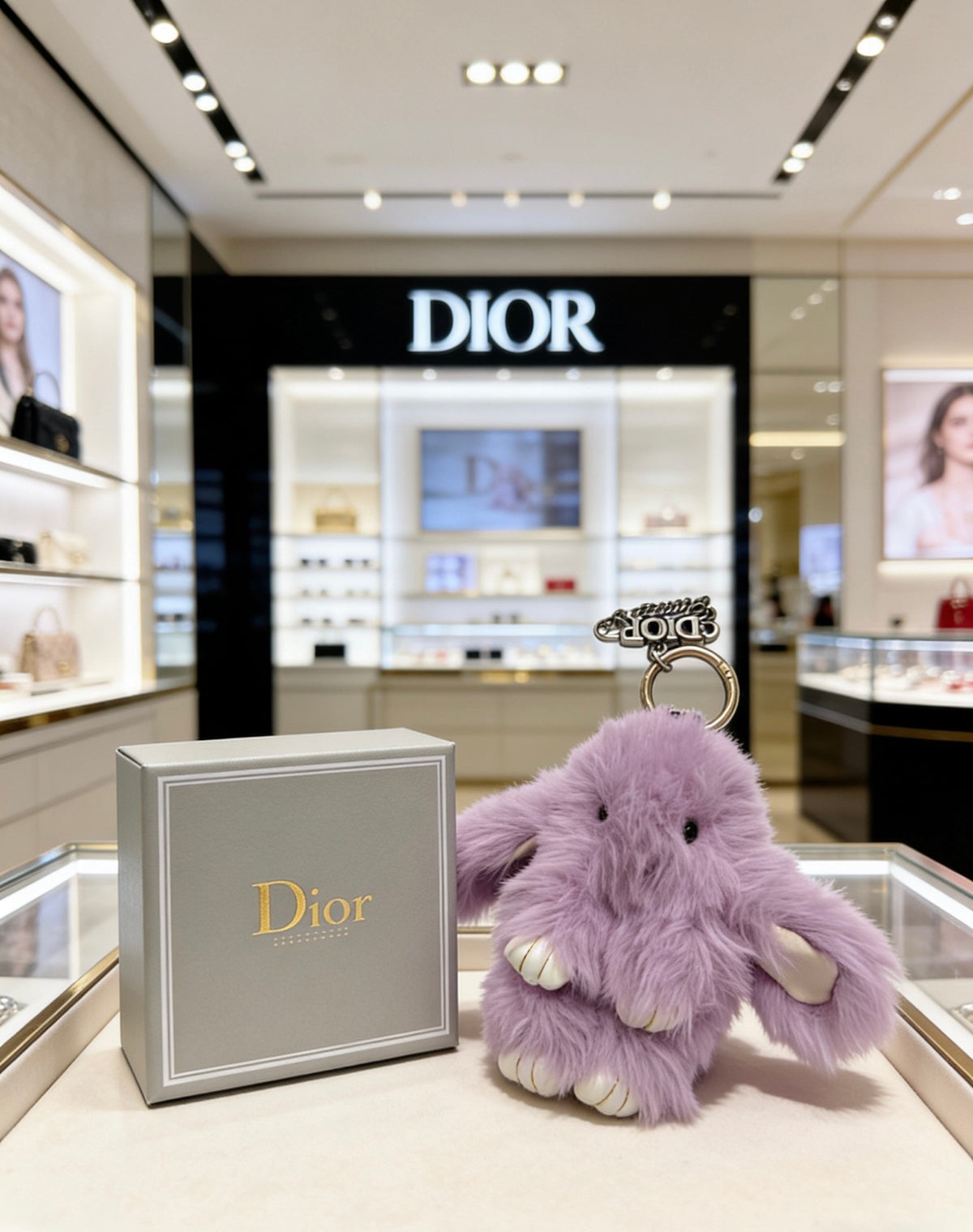 Dior Purple Plush Character Keychain - product image 13