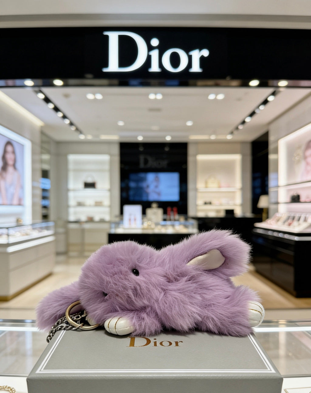 Dior Purple Plush Character Keychain - product image 11