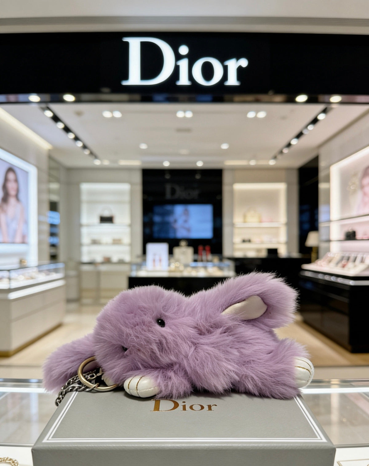 Dior Purple Plush Character Keychain - product image 11