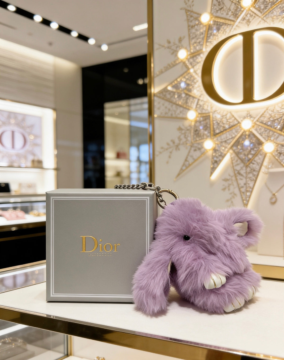 Dior Purple Plush Character Keychain - product image 12