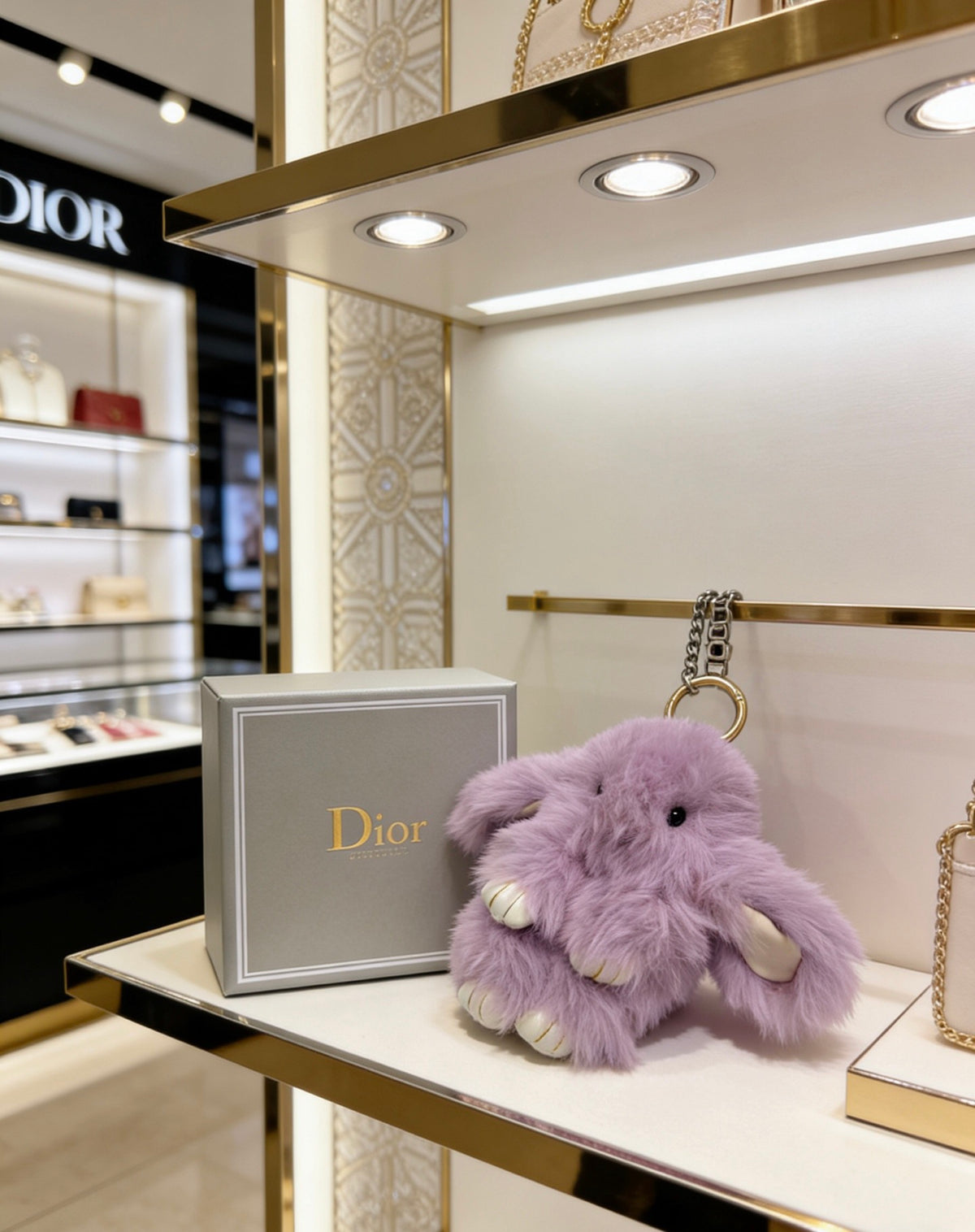 Dior Purple Plush Character Keychain - product image 9