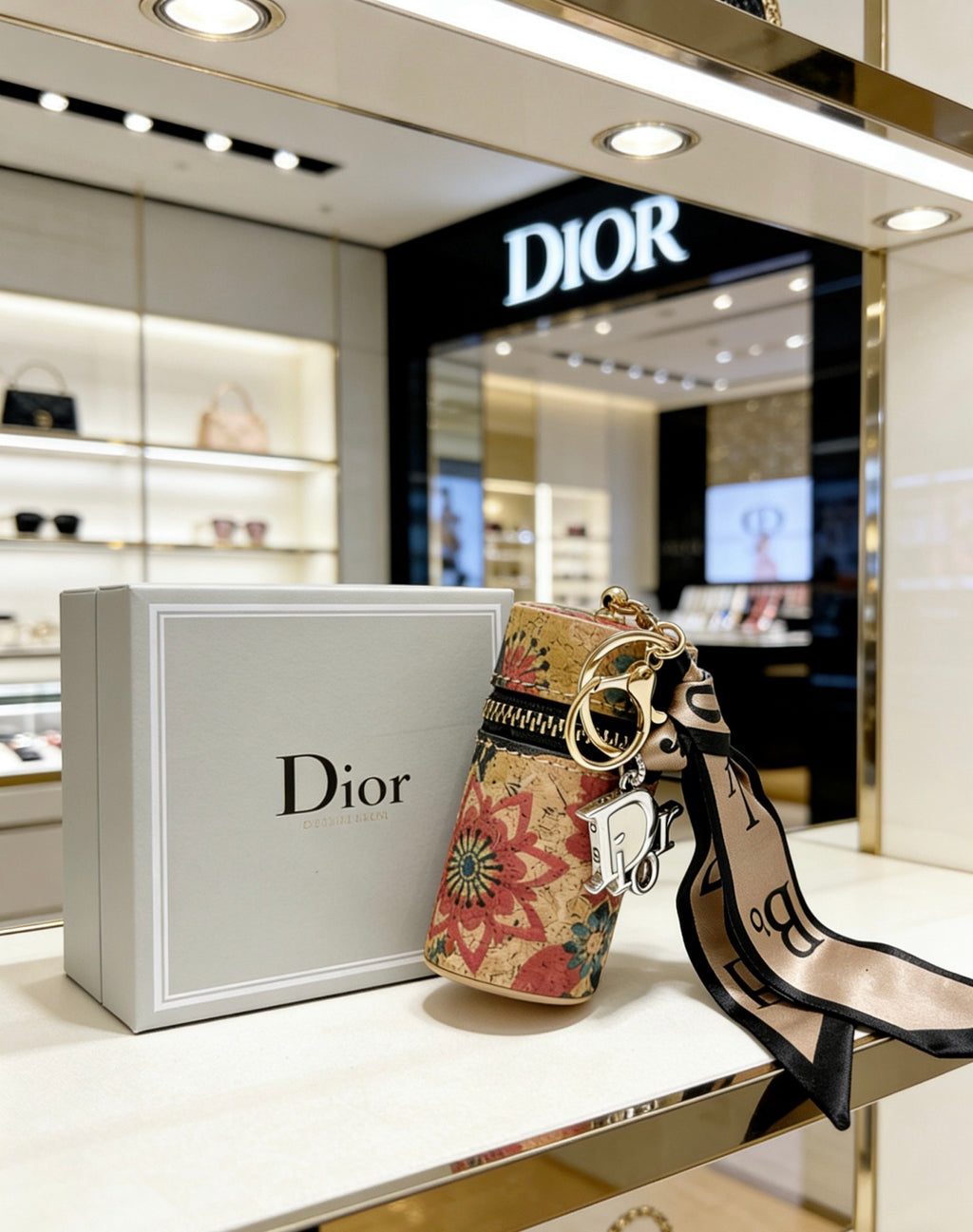 Dior Patterned Strap Keychain - product image 2