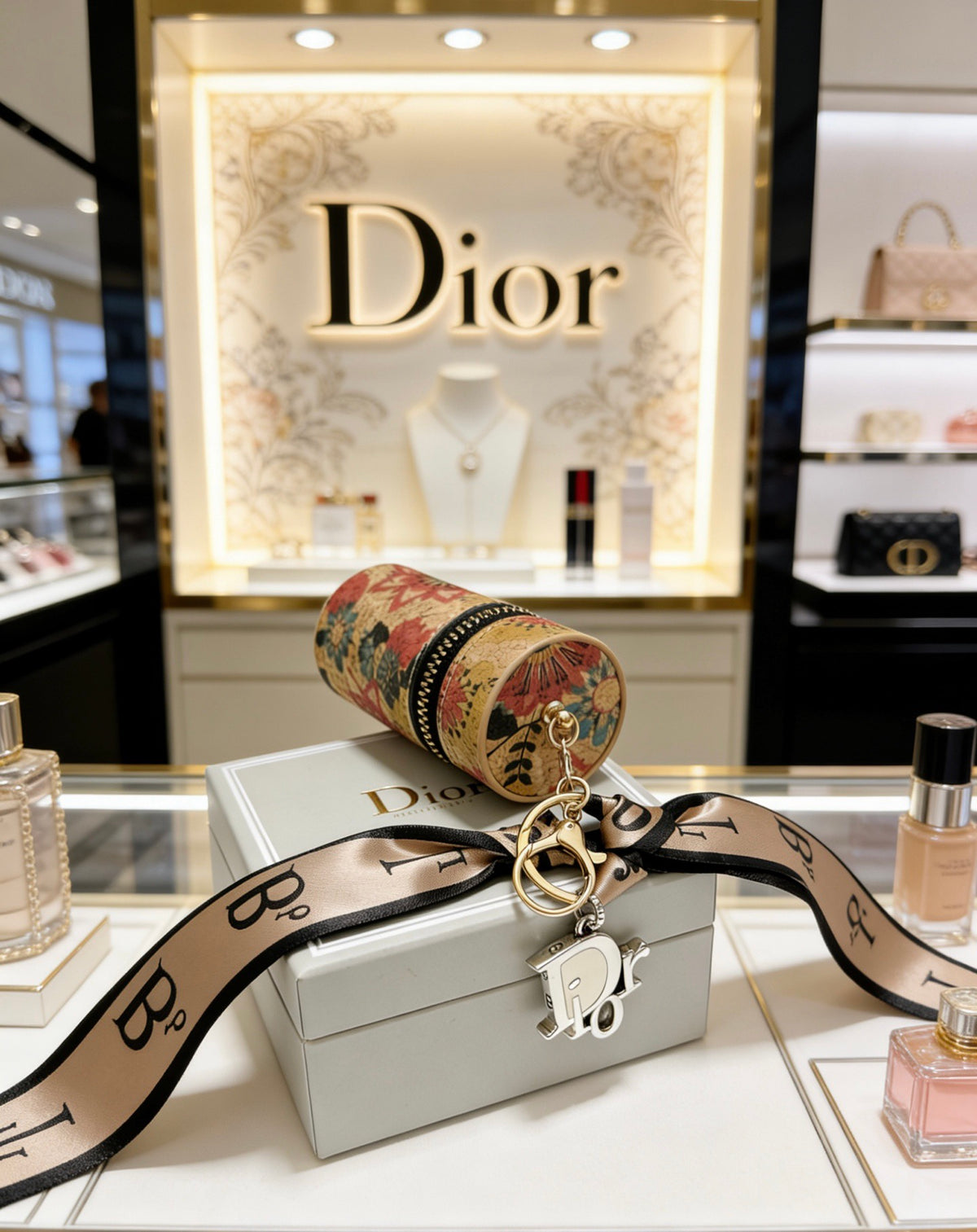 Dior Patterned Strap Keychain - product image 3
