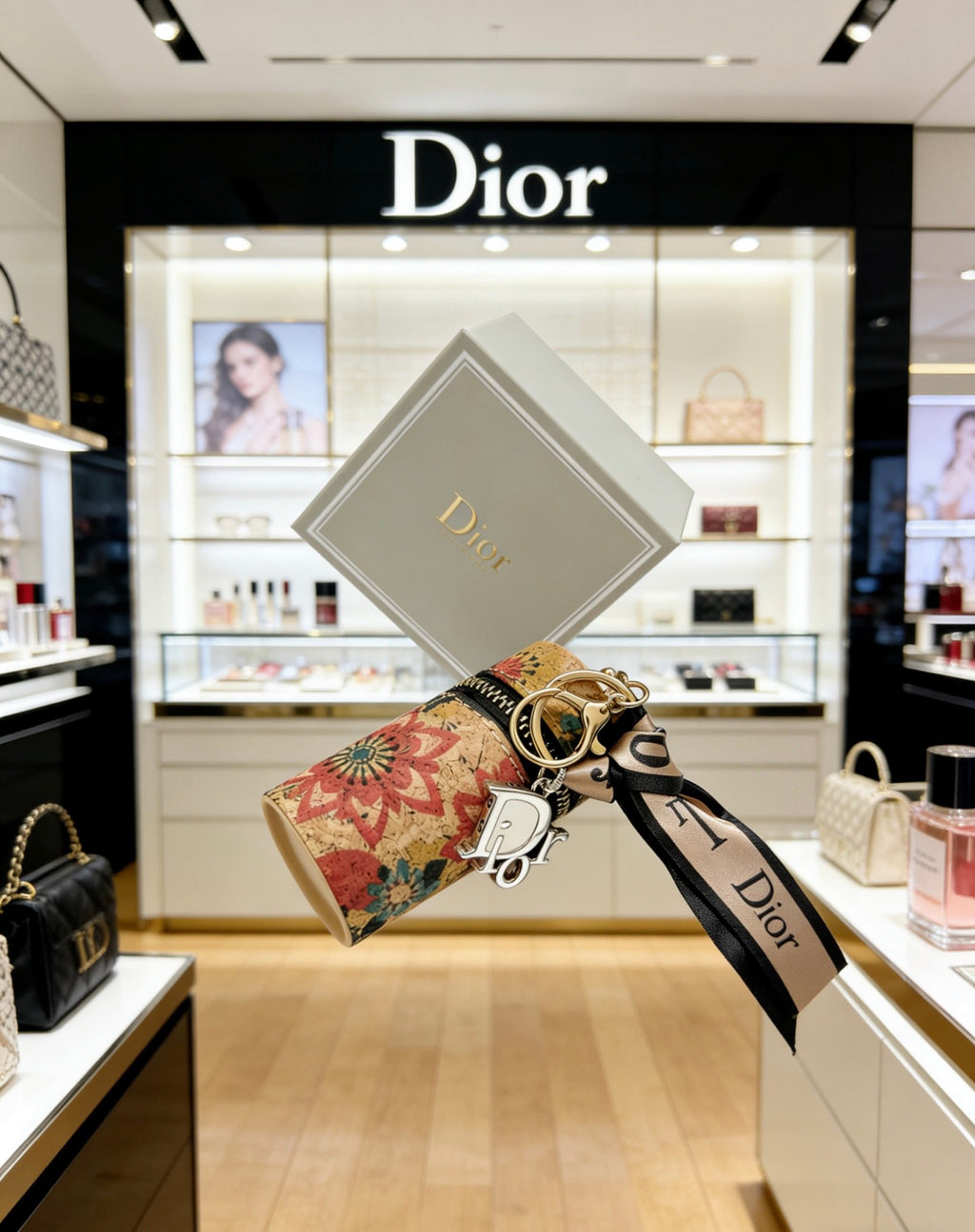 Dior Patterned Strap Keychain - product image 4