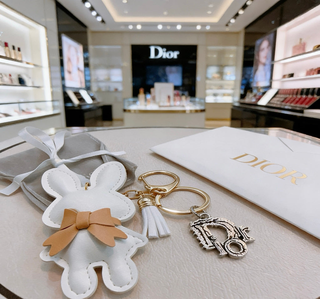 Dior White Rabbit Charm Keychain - product image 2