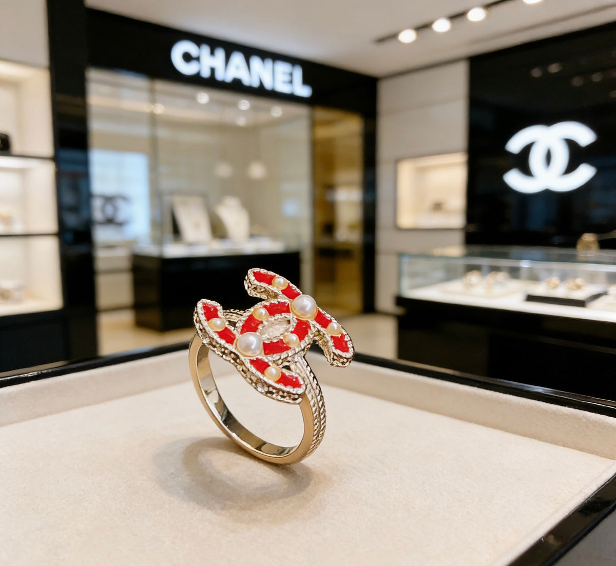 Chanel Pearl Ring - album image 1