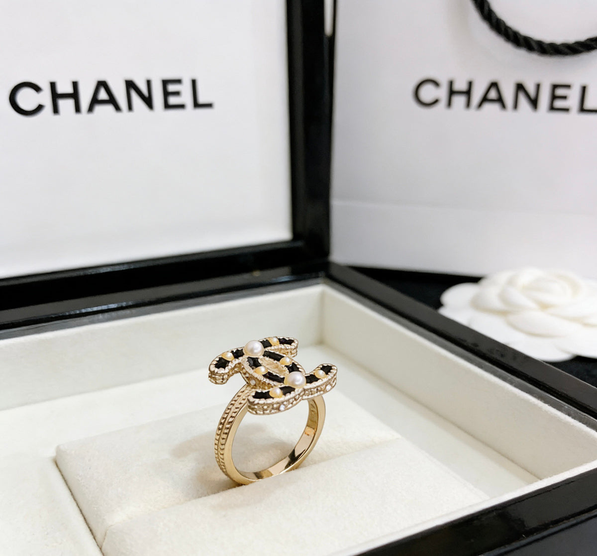 Chanel Pearl Ring - album image 4