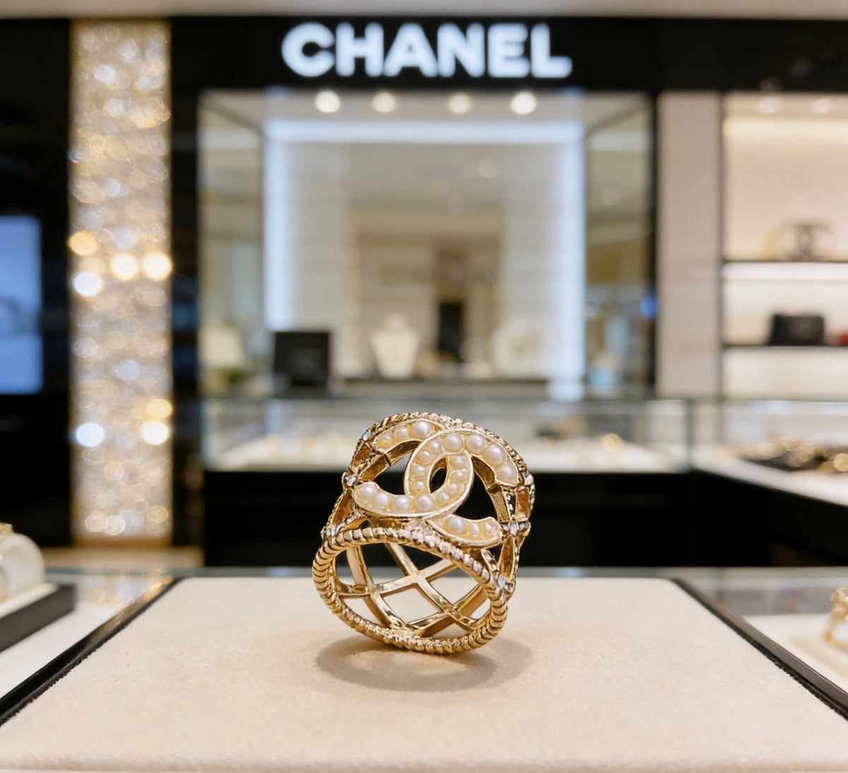 Chanel Pearl Ring - album image 2