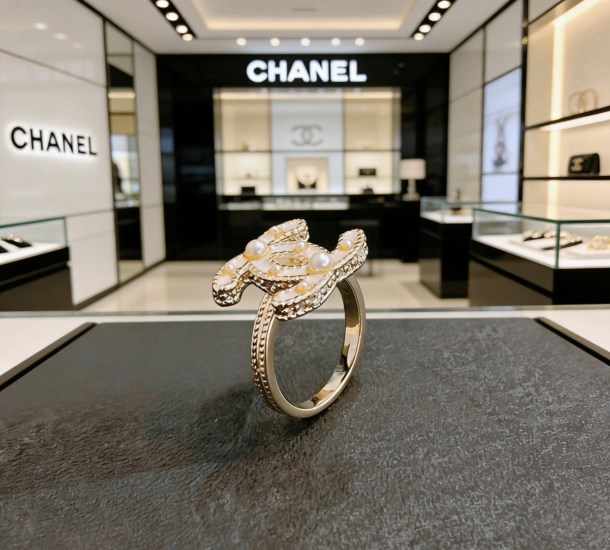 Chanel Pearl Ring - album image 1