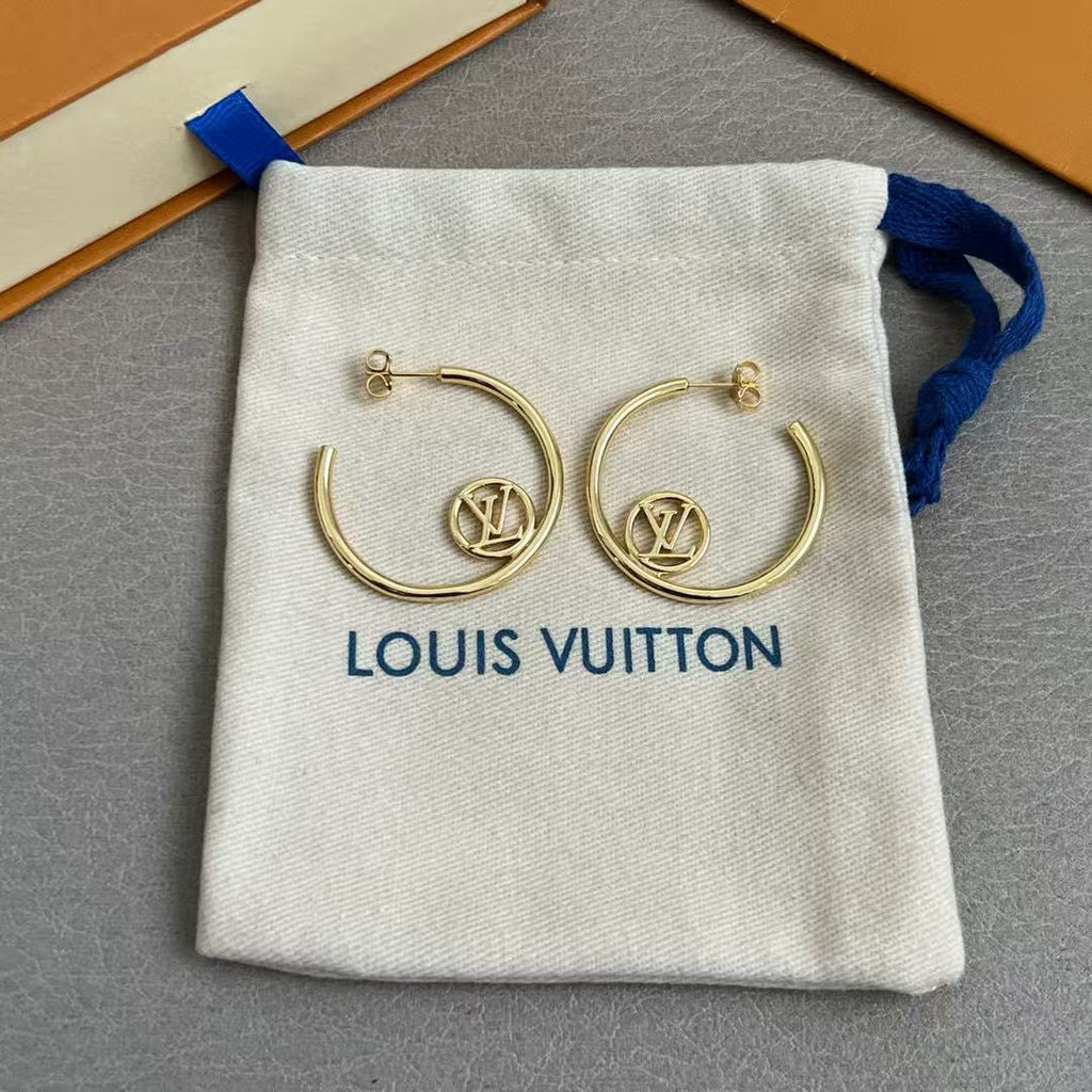 Louis Vuitton LV Letter Stud Earrings - album image 6