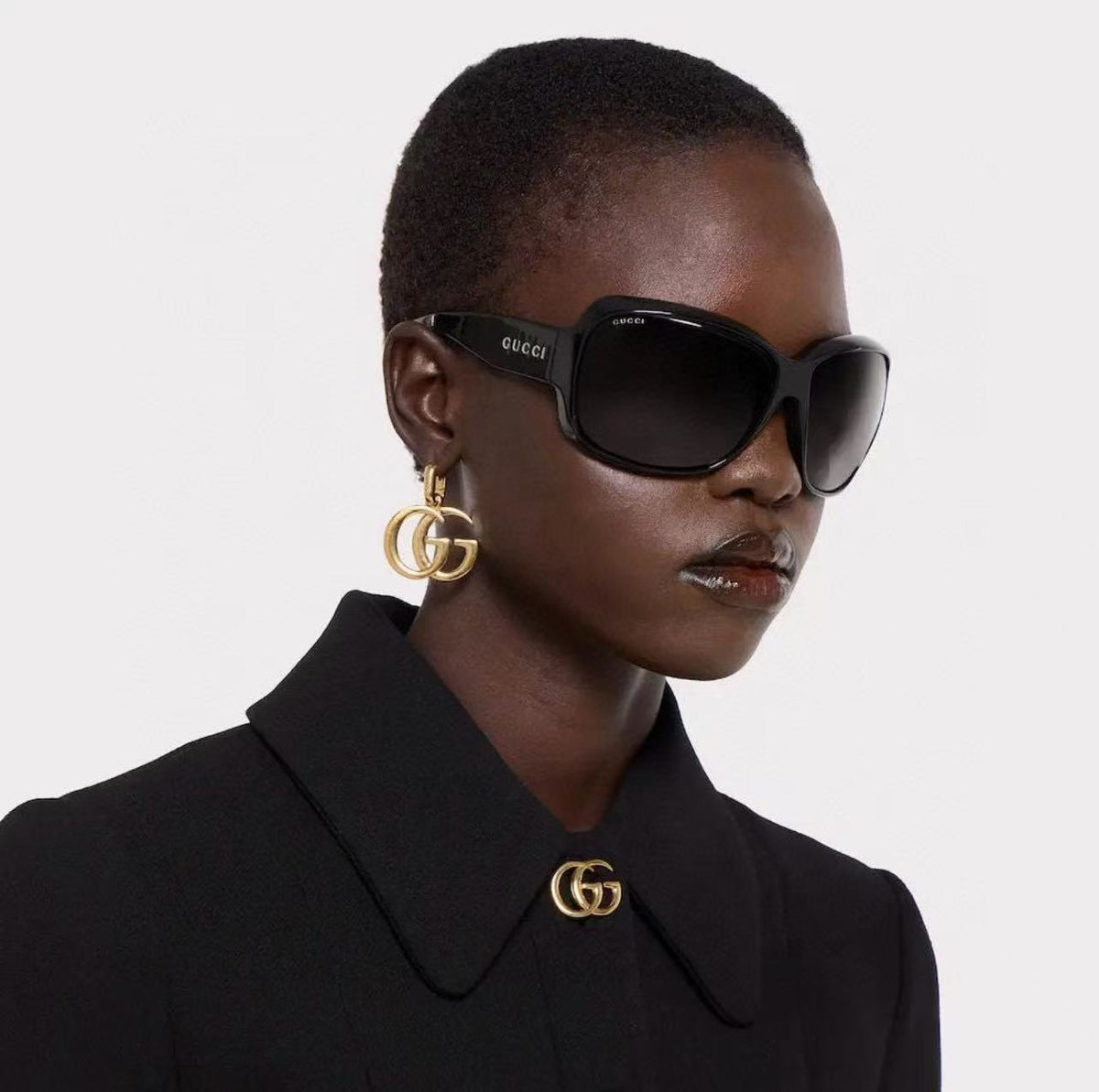 Gucci Interlocking G Drop Earrings in Gold and Silver Tones - album image 5