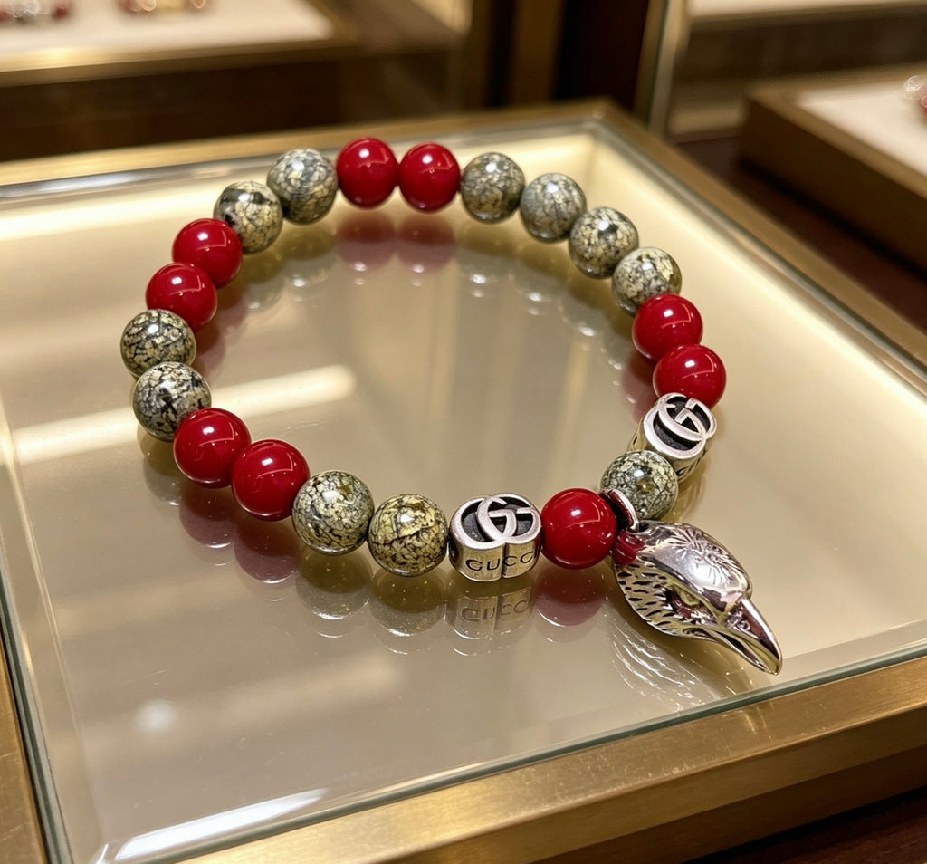 Gucci Anger Forest Interlocking G Crystal Accent Antiqued Bracelet - album image 1