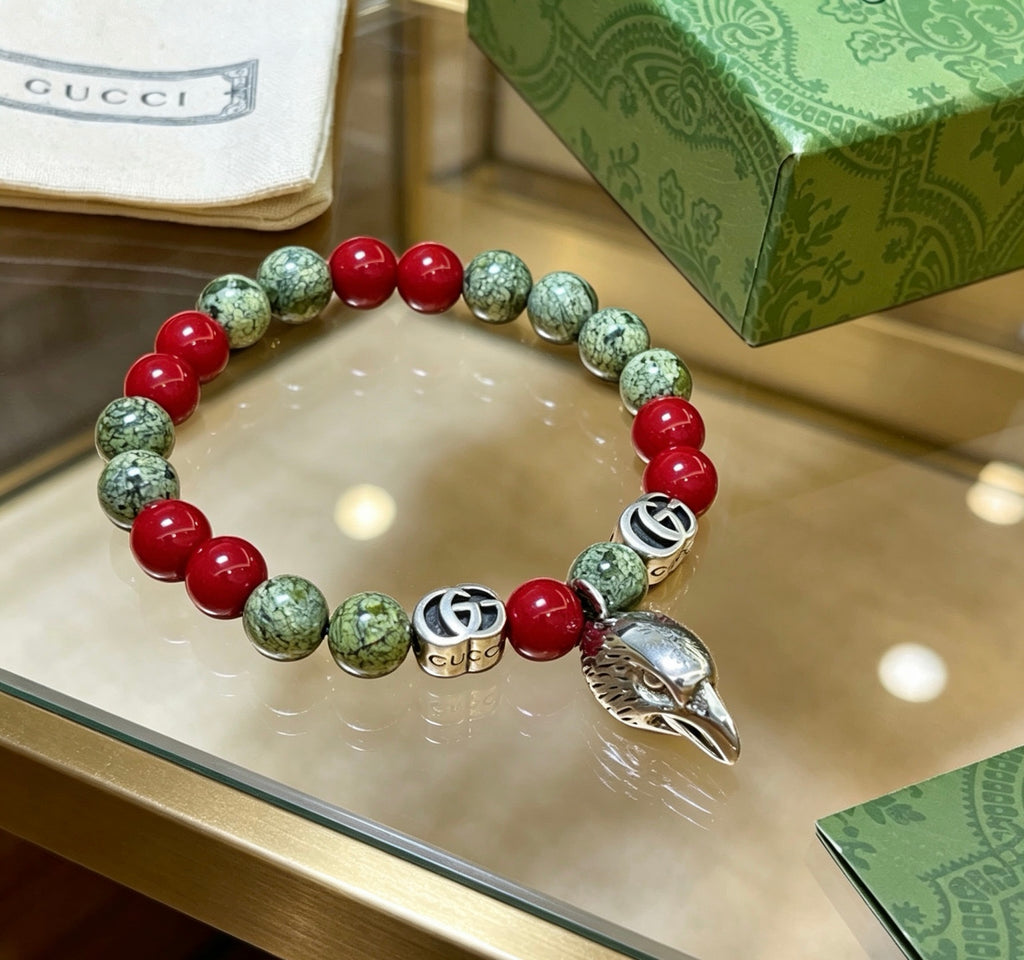Gucci Anger Forest Interlocking G Crystal Accent Antiqued Bracelet - album image 7
