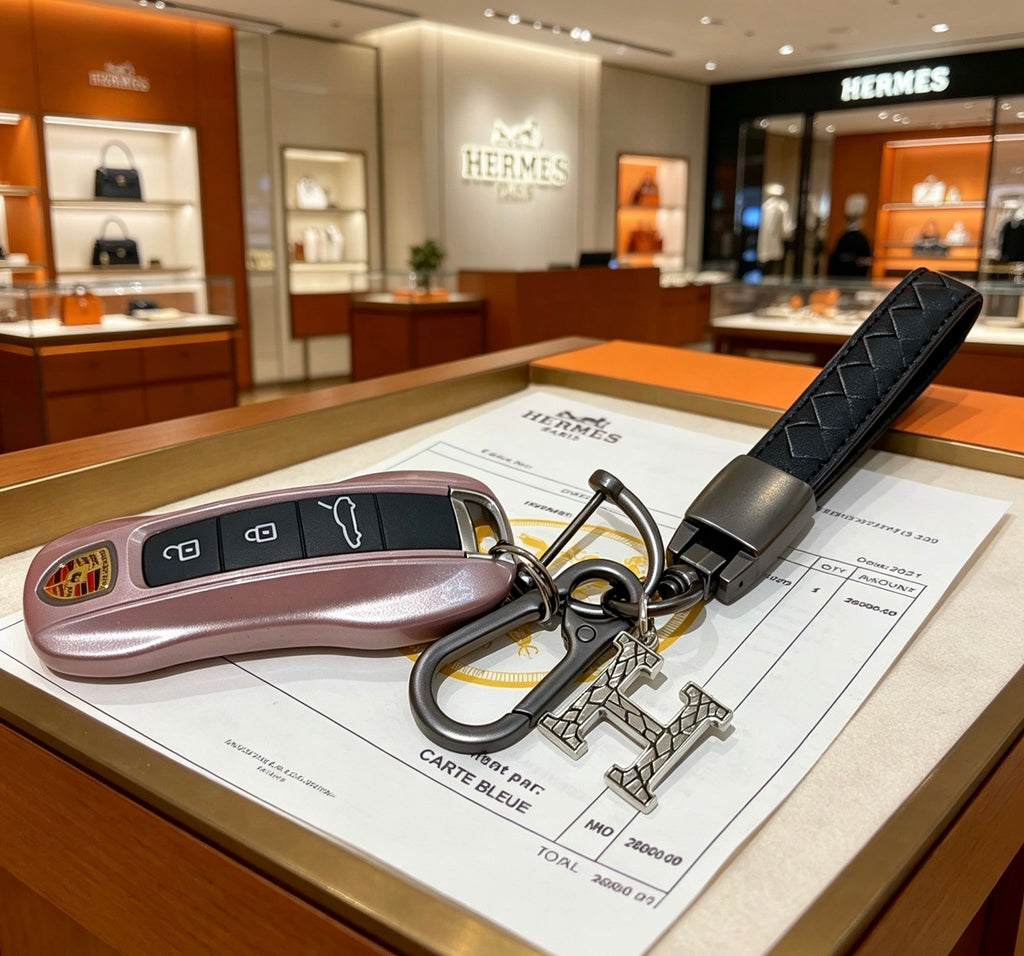 Hermès Black Strap H Keychain - album image 6