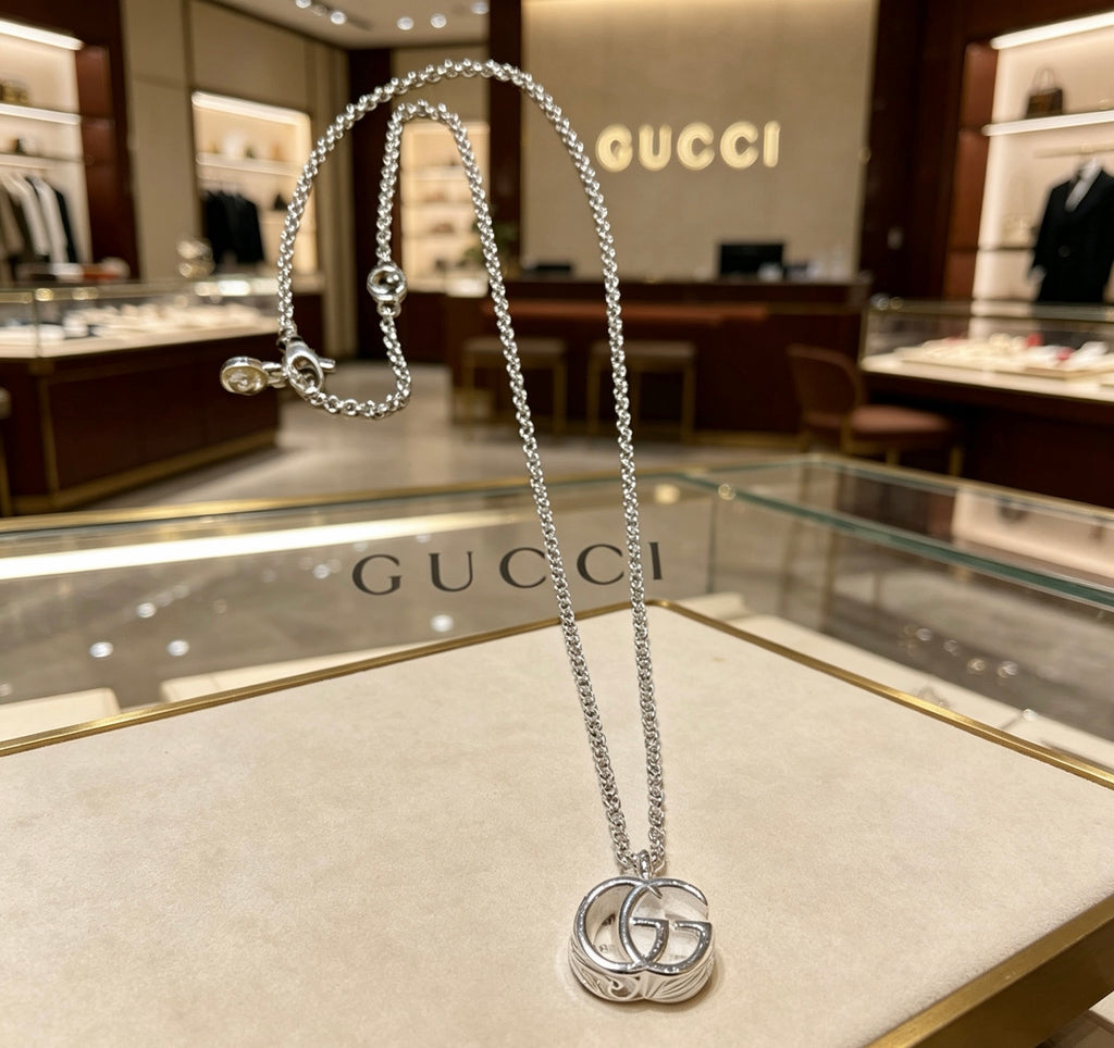 Gucci Anger Forest Interlocking G Antiqued Chain Necklace - album image 9