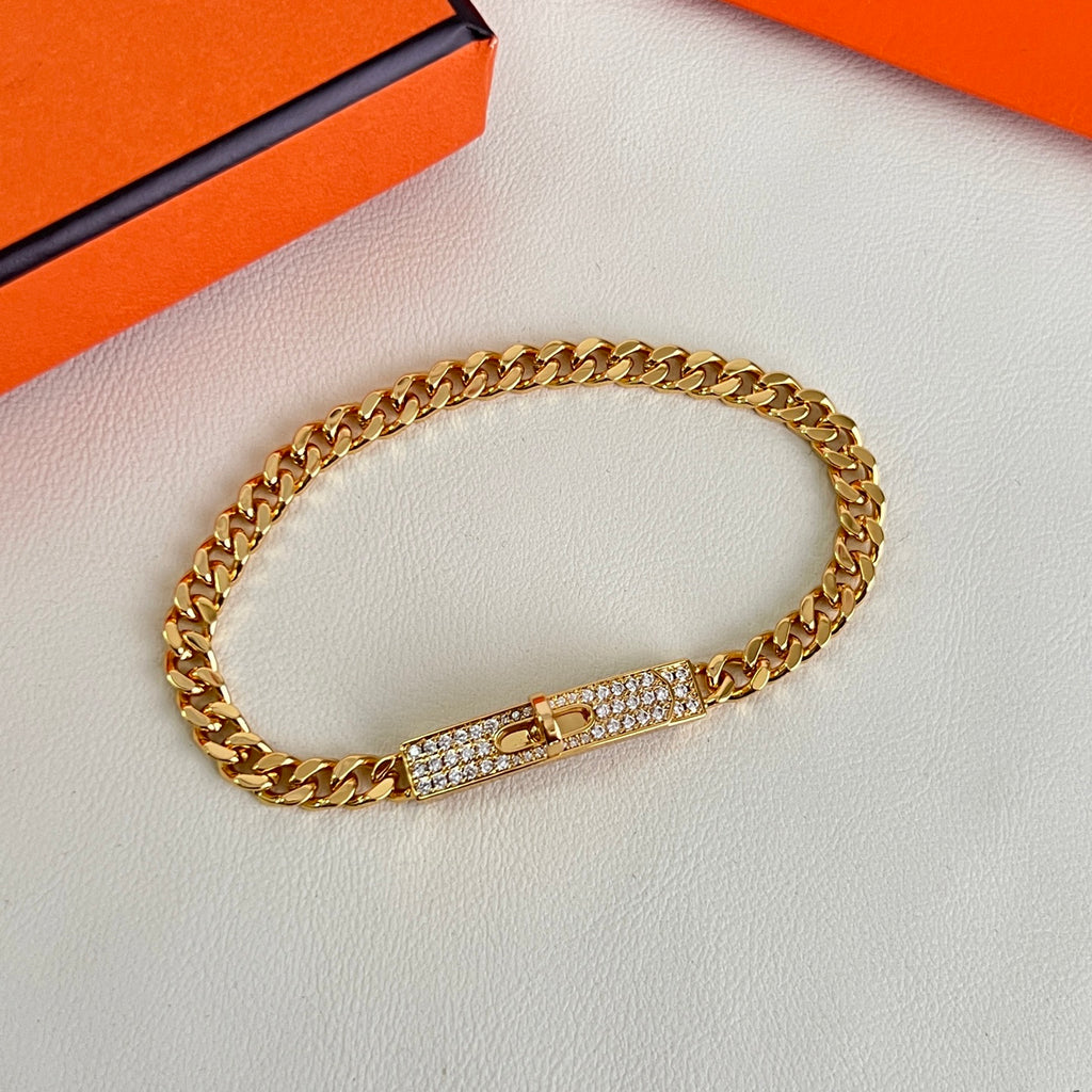Hermès Gold-Tone Braided Bracelet - album image 4
